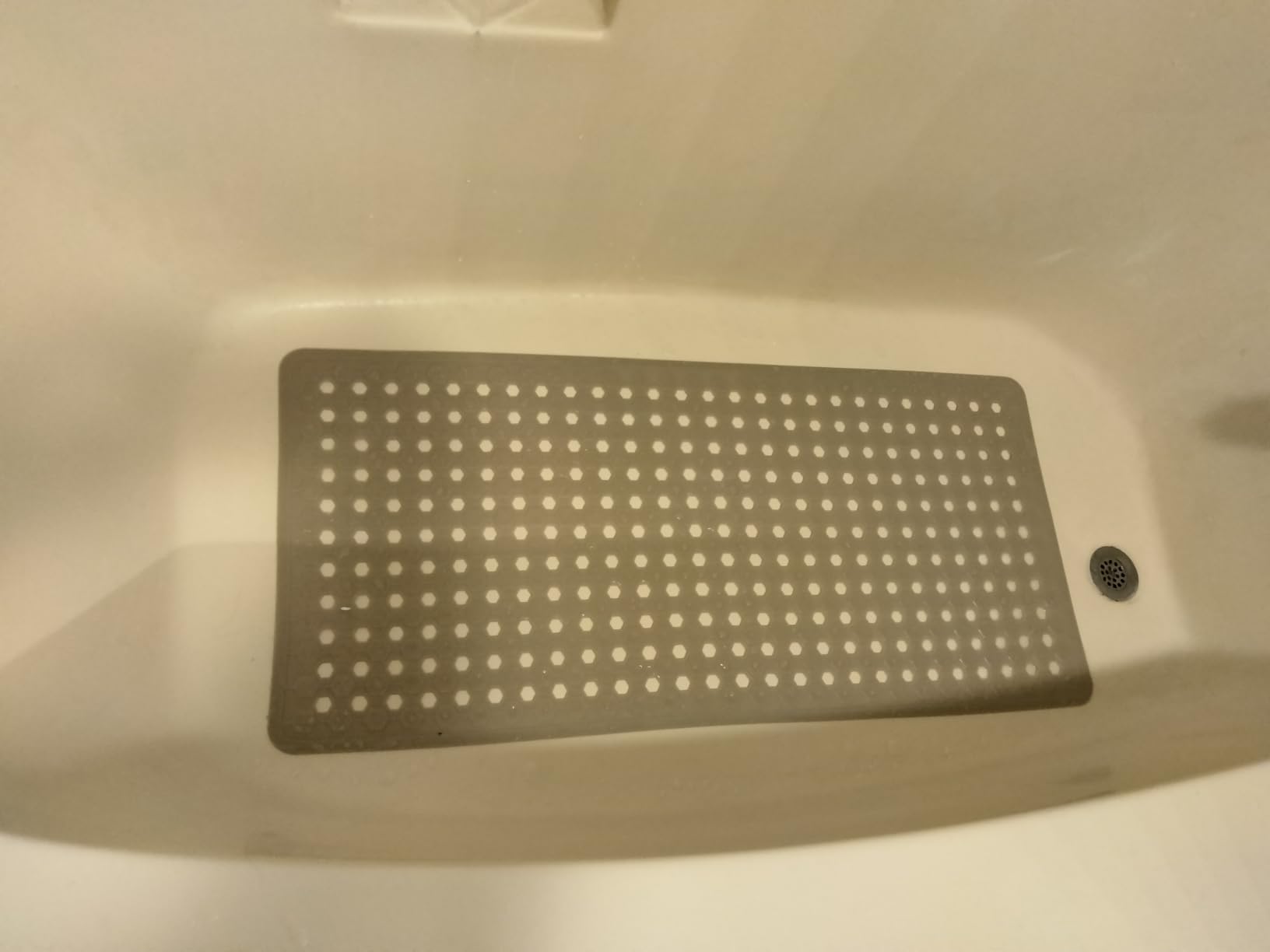 GORILLA GRIP Square Shower Stall Mat, Bathtub Floor Mat, 21x21 Clear | Patented Small Mats for Stand Up Showers, Suction Cups and Drainage Holes, Machine Wash, Soft on Feet, Bathroom Accessories customer photo 1