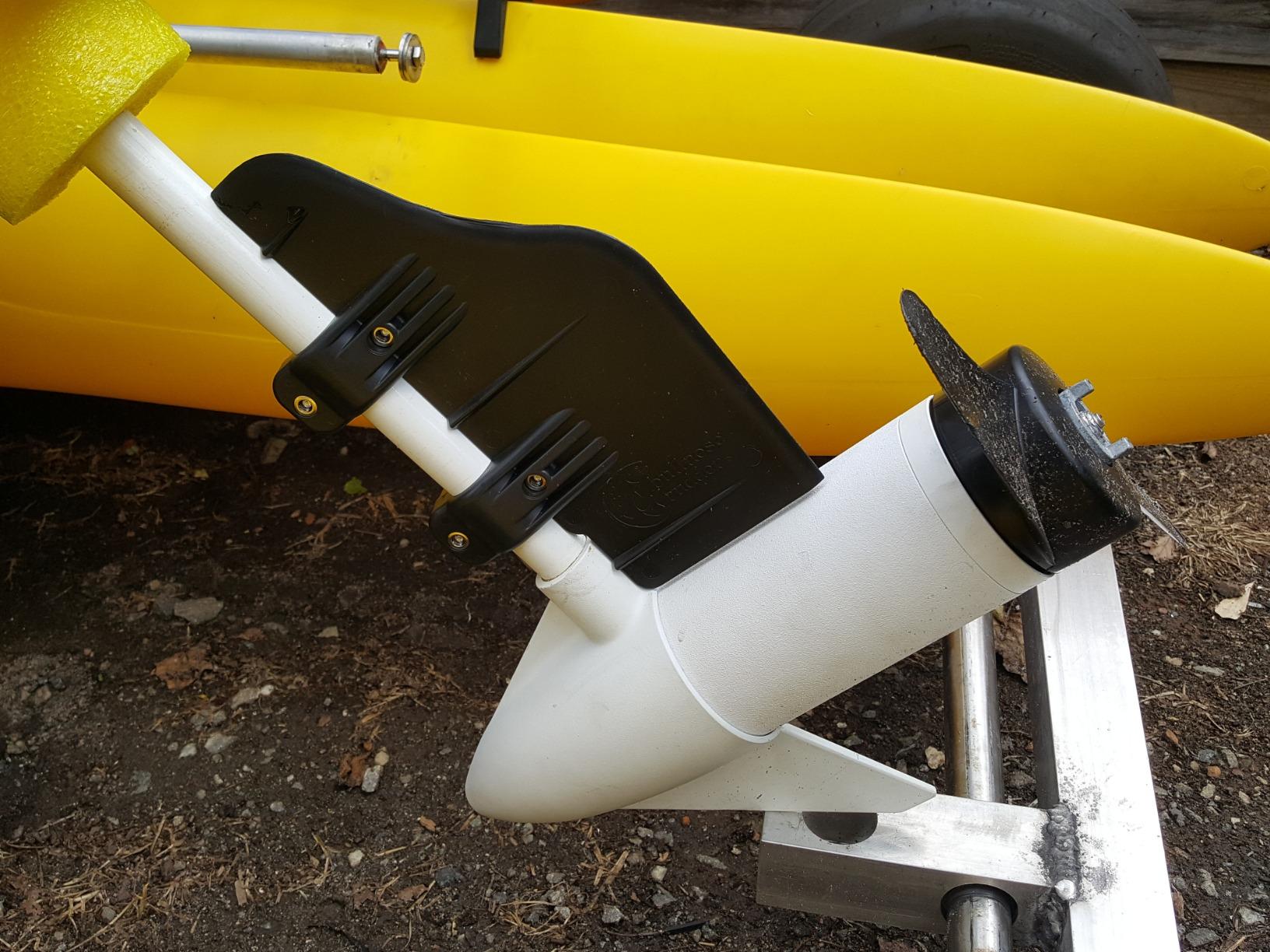 Bullnose Rudder clamp on boat rudder fits a 1.125
