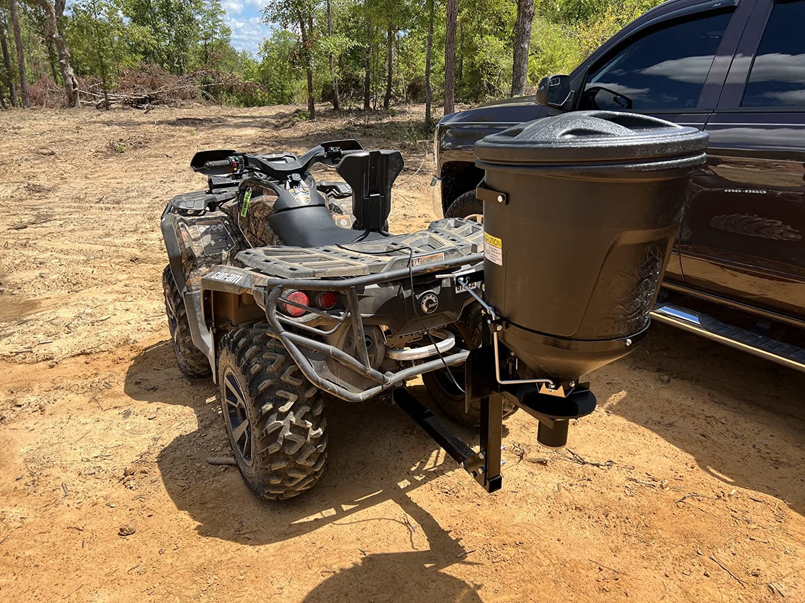 Buyers Products UTVS16 150 lb UTV ATV Receiver Mount Broadcast Spreader customer photo 2