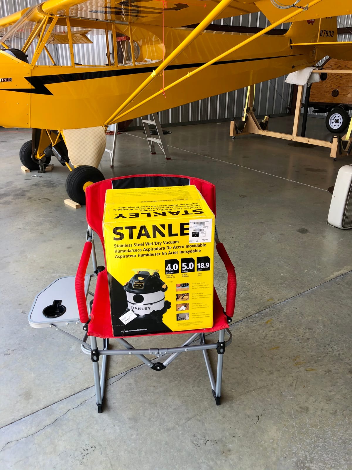 STANLEY SL18116 Wet/Dry Vacuum, 6 Gallon, 4 Horsepower, Stainless Steel Tank, 4.0 HP, Silver+Yellow customer photo 1