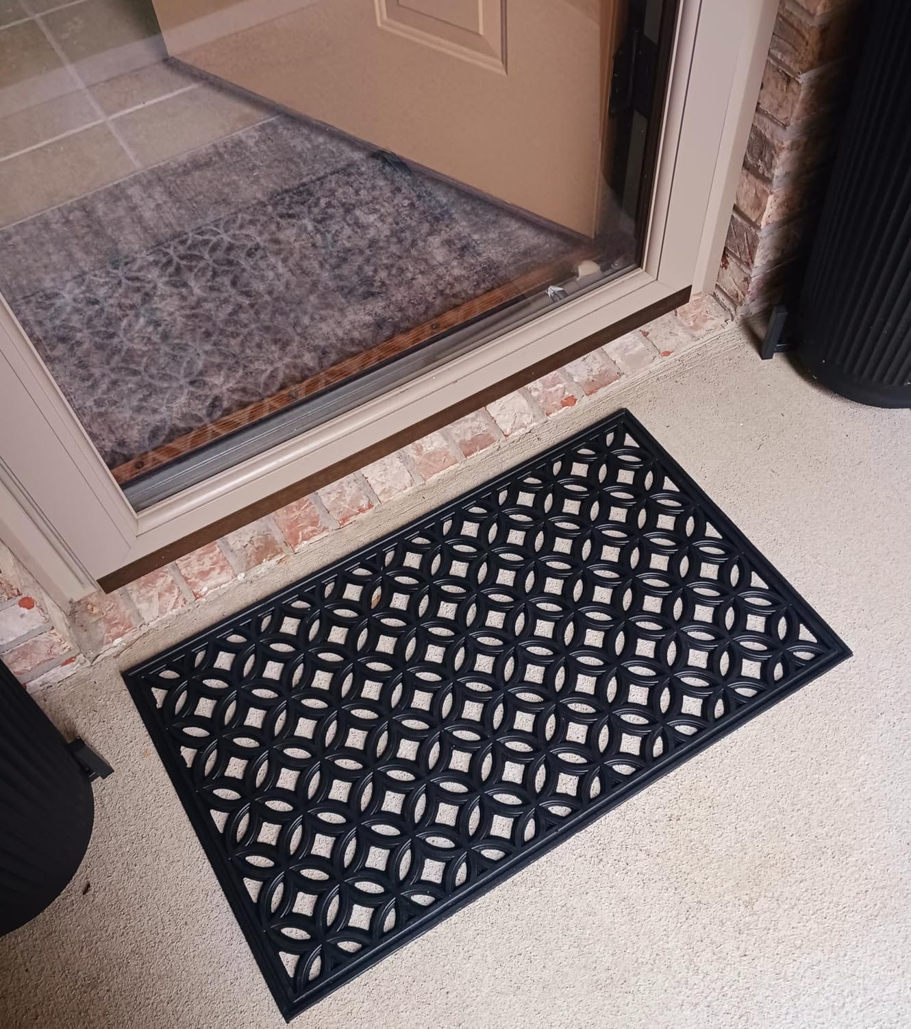 DII Rubber Doormats Collection All Weather, 18x30, Lattice customer photo 1