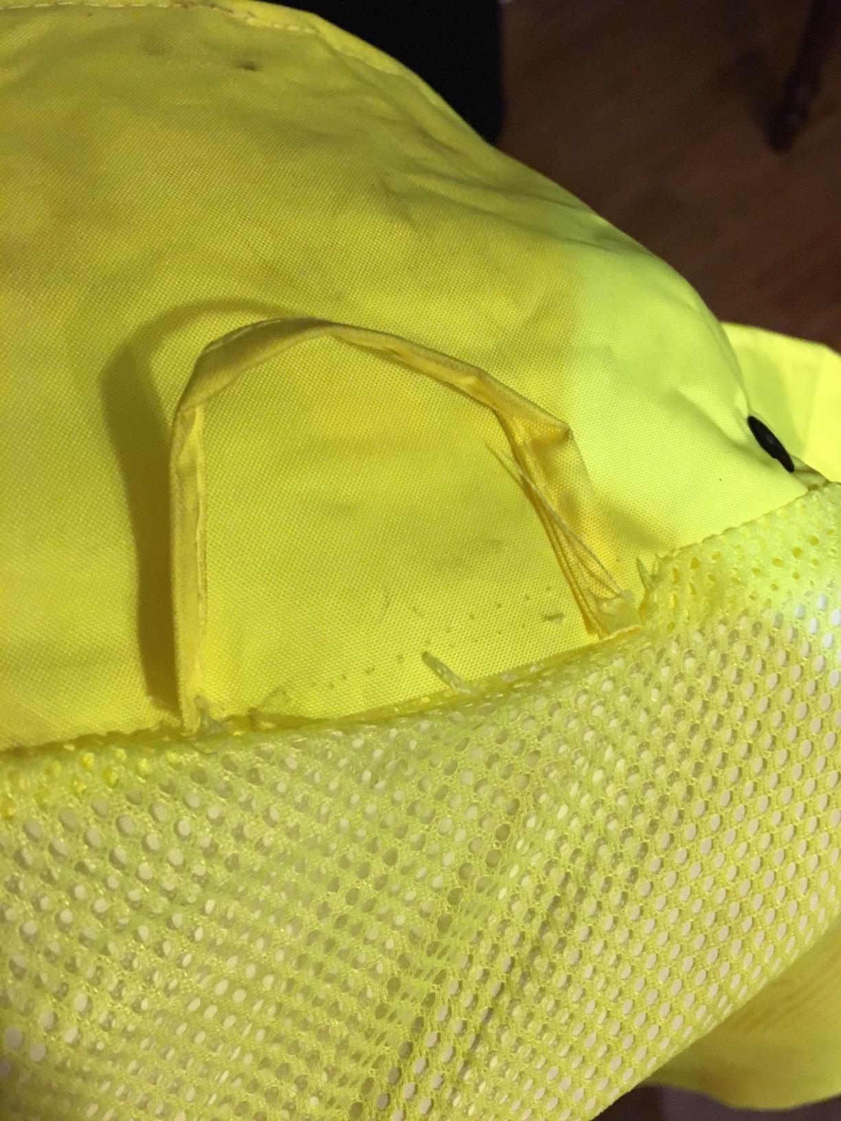 JORESTECH Class 3 Hi-Vis Waterproof Rain Jacket | Lightweight PU-coated rain jacket with taped seams, mesh lining, concealed hood, storm flap, and adjustable cuffs customer photo 2