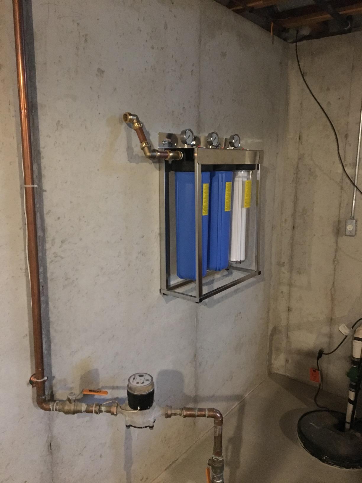 Express Water Whole House Water Filter System, Heavy Metal, 3-Stage | NSF Certified Filters, KDF Media Reduces Heavy Metals via Redox, Stainless Steel Bracket with Pressure Release & Gauges customer photo 2