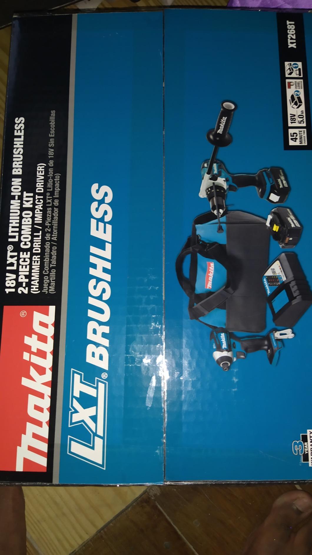 Makita XT268T 18V LXT Lithium-Ion Brushless Cordless 2-Pc. Combo Kit (5.0Ah) customer photo 1