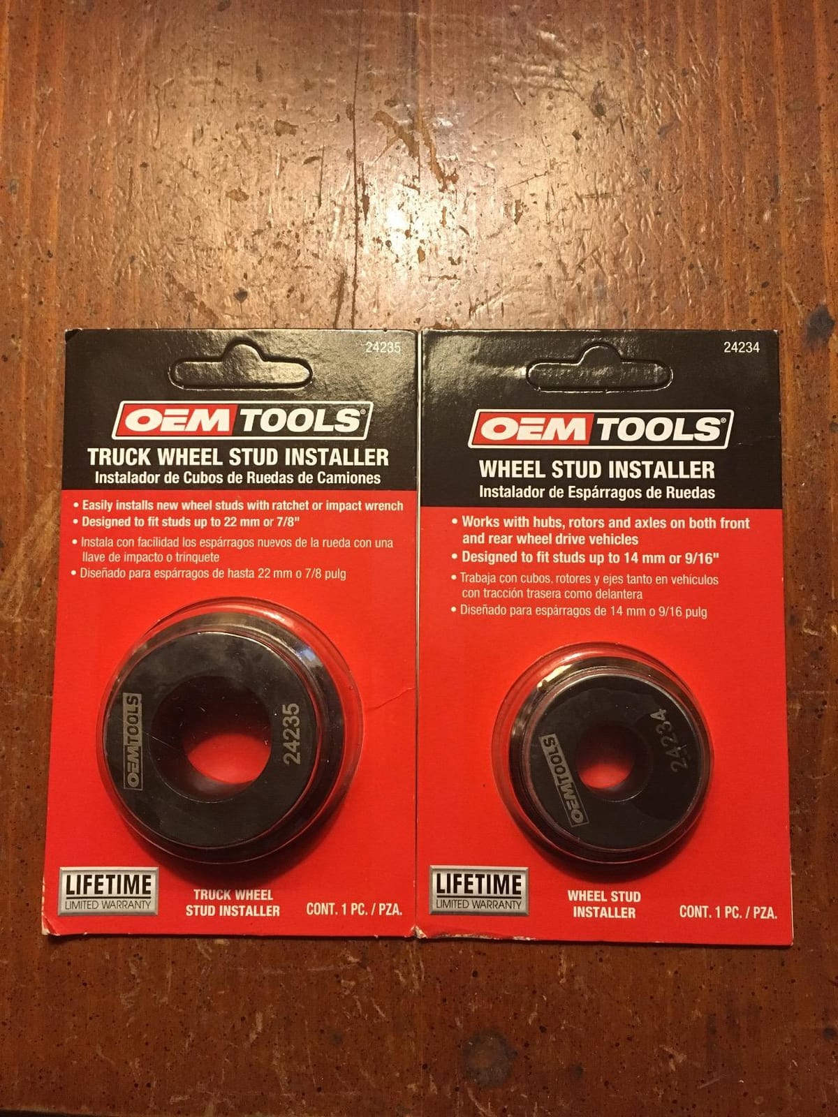 OEMTOOLS 24234 Wheel Stud Installer, Reduces Friction When Installing Tire Studs with Tool, Use w/Impact Wrench or Ratchet, Wheel Tools, Press Studs customer photo 1