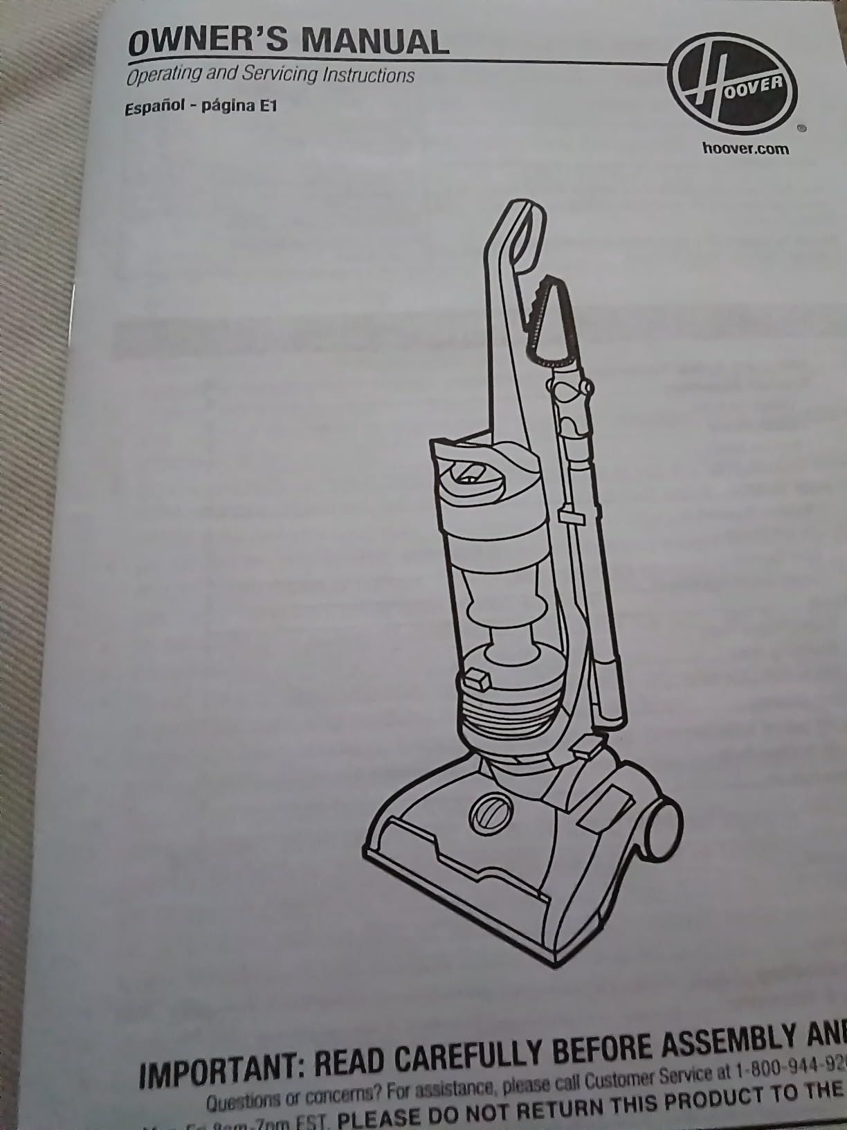 Hoover WindTunnel 2 Whole House Rewind Bagless Vacuum Cleaner customer photo 1