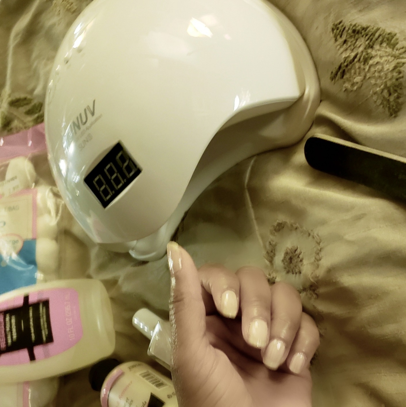 SUNUV UV Light for Gel Nails,LCD Display with 4 Timer LED Nail Lamp,SUN5 customer photo 2