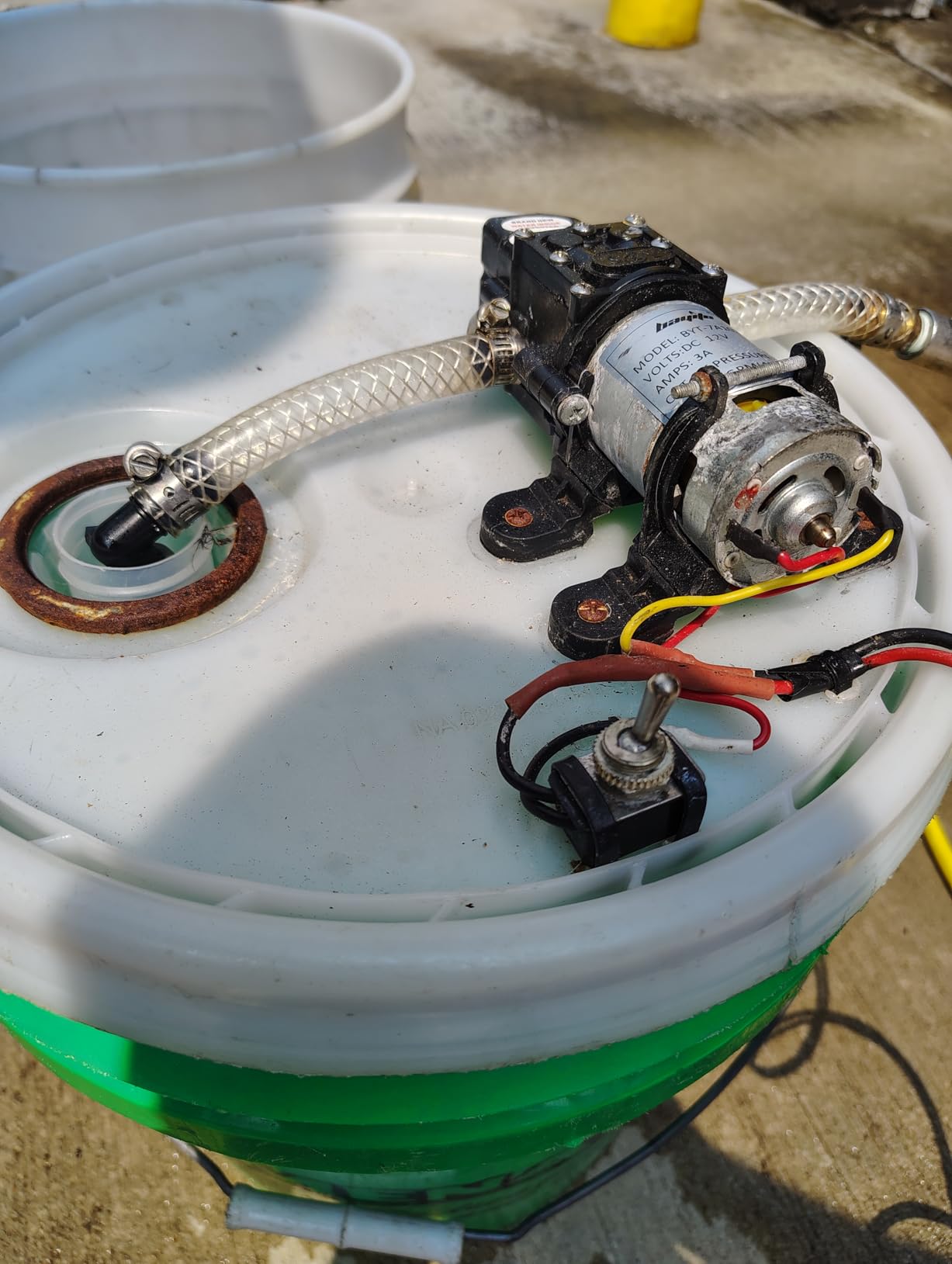 12V DC Fresh Water Diaphragm Pump, 4 L/Min 1.0 GPM 80 PSI customer photo 1