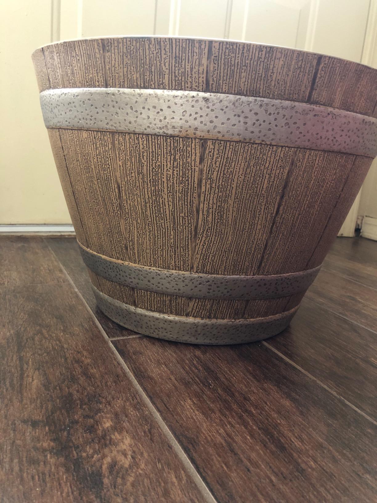 Whiskey Barrel Planters, Home Flower Garden Pots, 15
