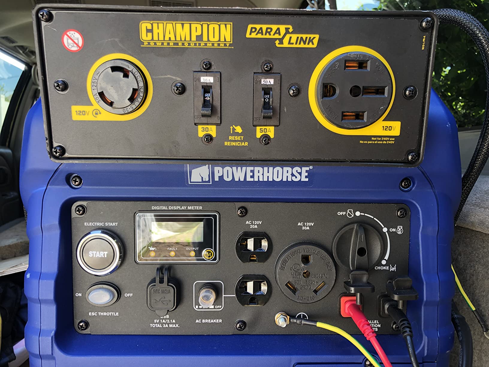 Champion Power Equipment 50-Amp ParaLINK Parallel Kit for Linking Two 2500-Watt or Higher Inverter Generators, RV Ready customer photo 1