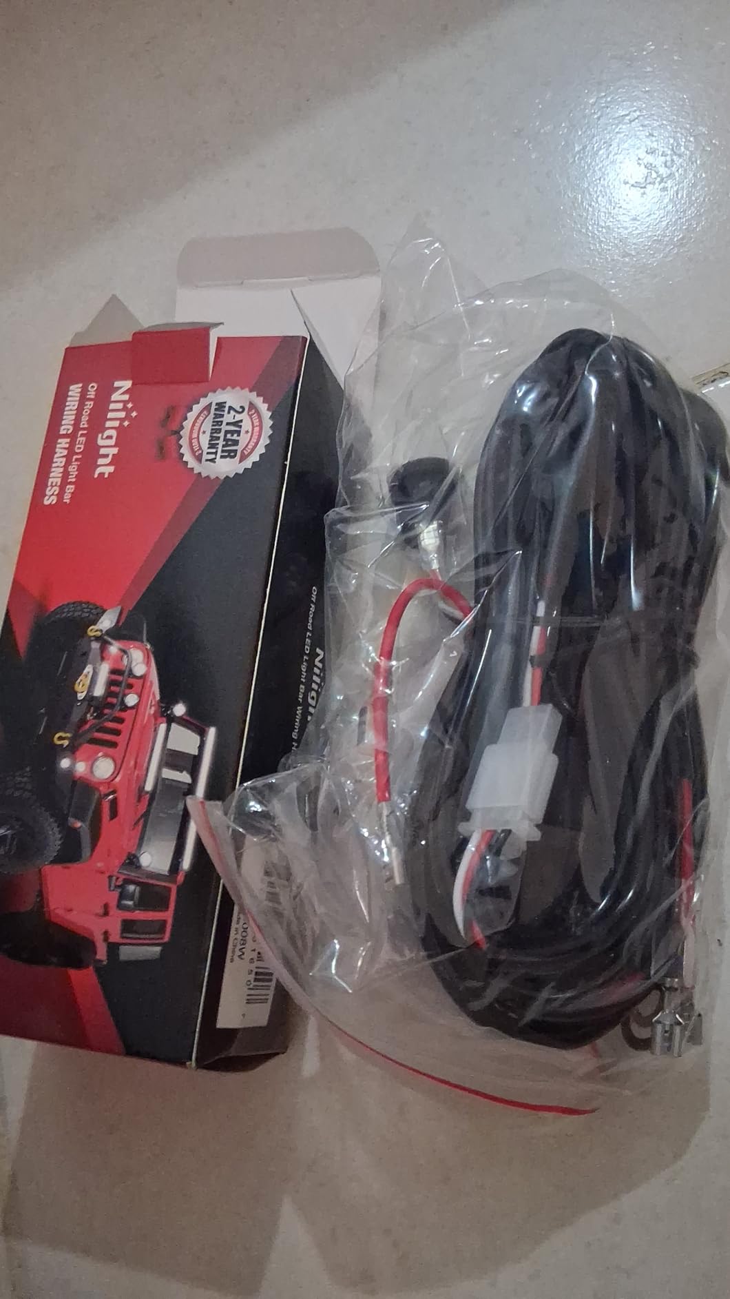 Nilight - NI -WA 06 LED Light Bar Wiring Harness Kit - 2 Leads 12V On Off Switch Power Relay Blade Fuse for Off Road Lights LED Work Light, 2 Years Warranty customer photo 1