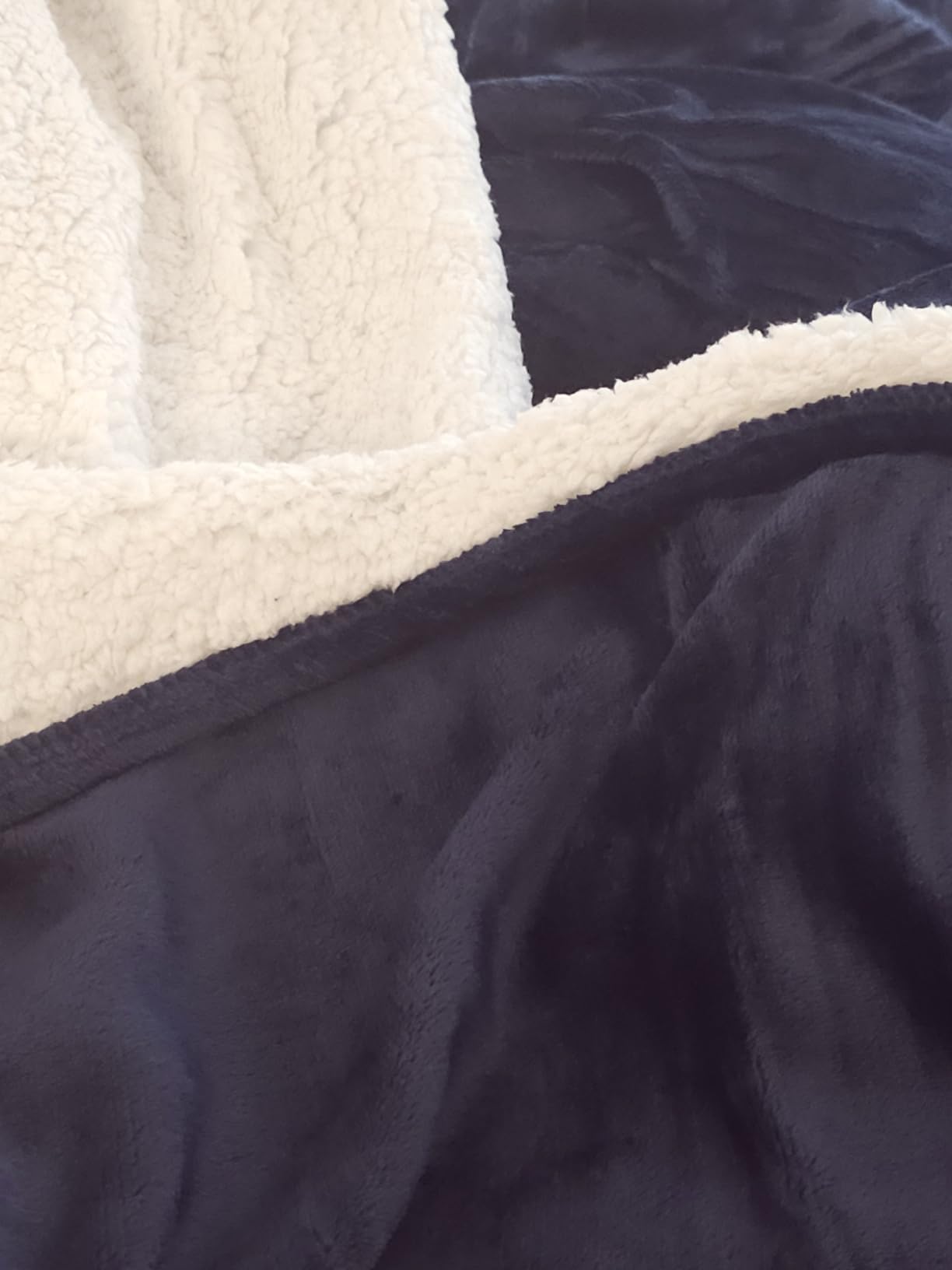 Utopia Bedding Reversible Plush Sherpa Blanket Queen Size Grey, 90x90 Inch | Soft, Warm, Fleece, Bed, Sofa, Couch, Camping, Travel, Cozy, All Season customer photo 2