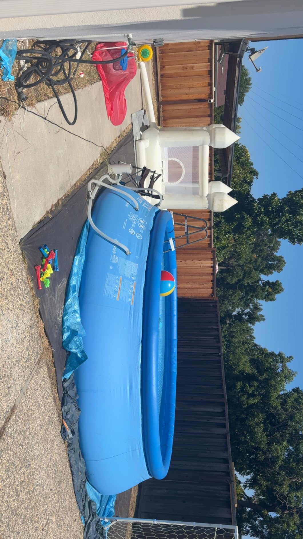 INTEX Easy Set 18ft x 48in Inflatable Ring Above Ground Pool Set w/Pump | 26175EH - 1500 GPH Cartridge Filter Pump, Ladder, Pool Cover & Ground Cloth Included customer photo 2