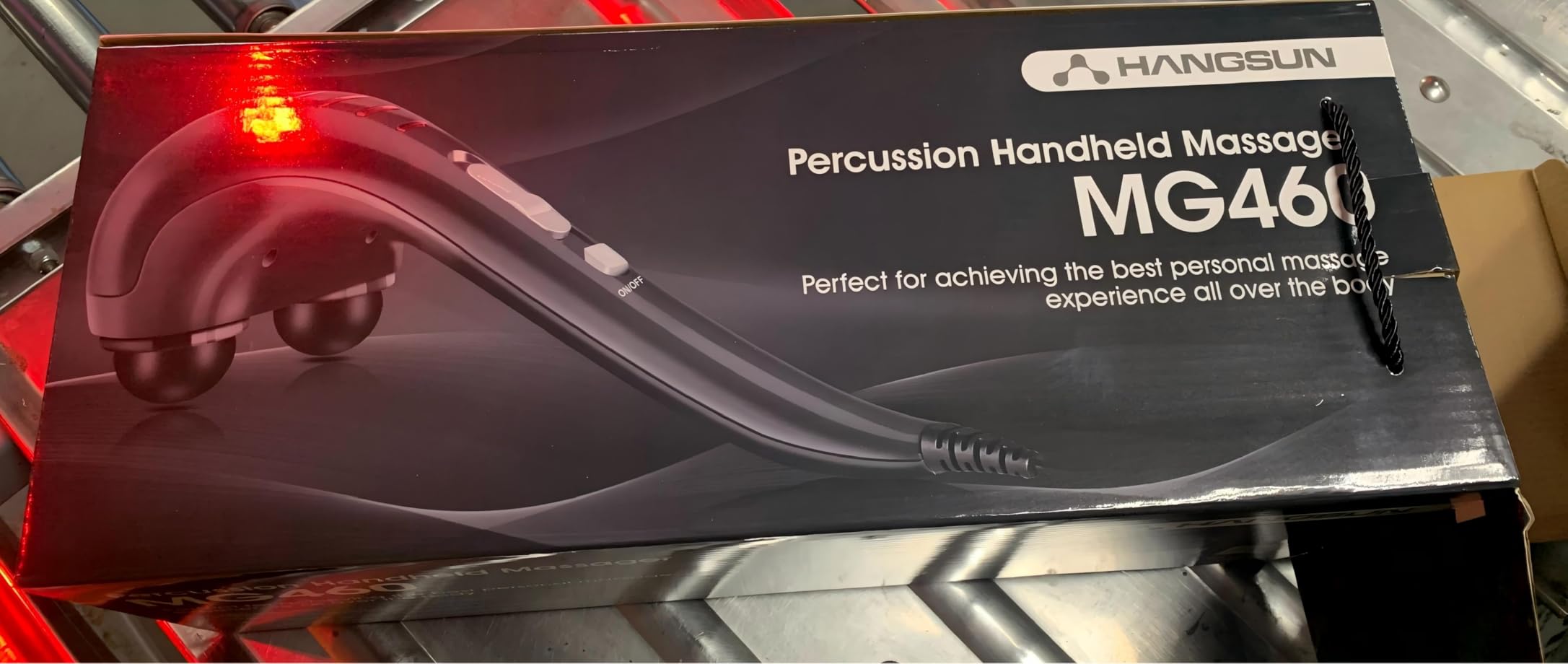 HANGSUN Handheld Neck Back Massager for Pain Relief Deep Tissue, Double Head Full Body Percussion Massage MG400 for Shoulder, Leg, Foot, Muscles customer photo 2