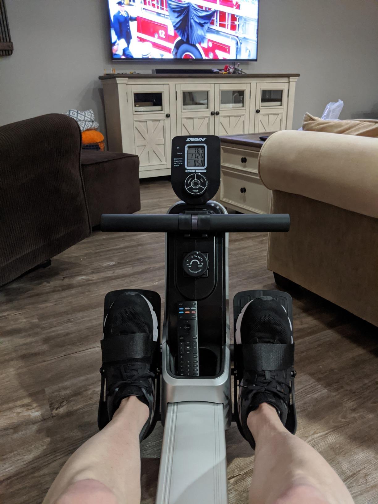 Stamina Magnetic Rower - Rower Machine with Smart Workout App - Rowing Machine with Magnetic Resistance for Home Gym Fitness - Up to 250 lbs Weight Capacity customer photo 2