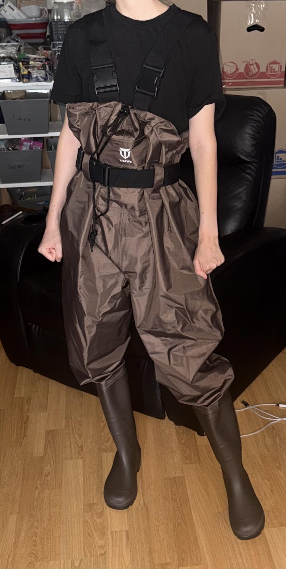 TIDEWE Chest Waders for Men Women, Waterproof Fishing Waders customer photo 1