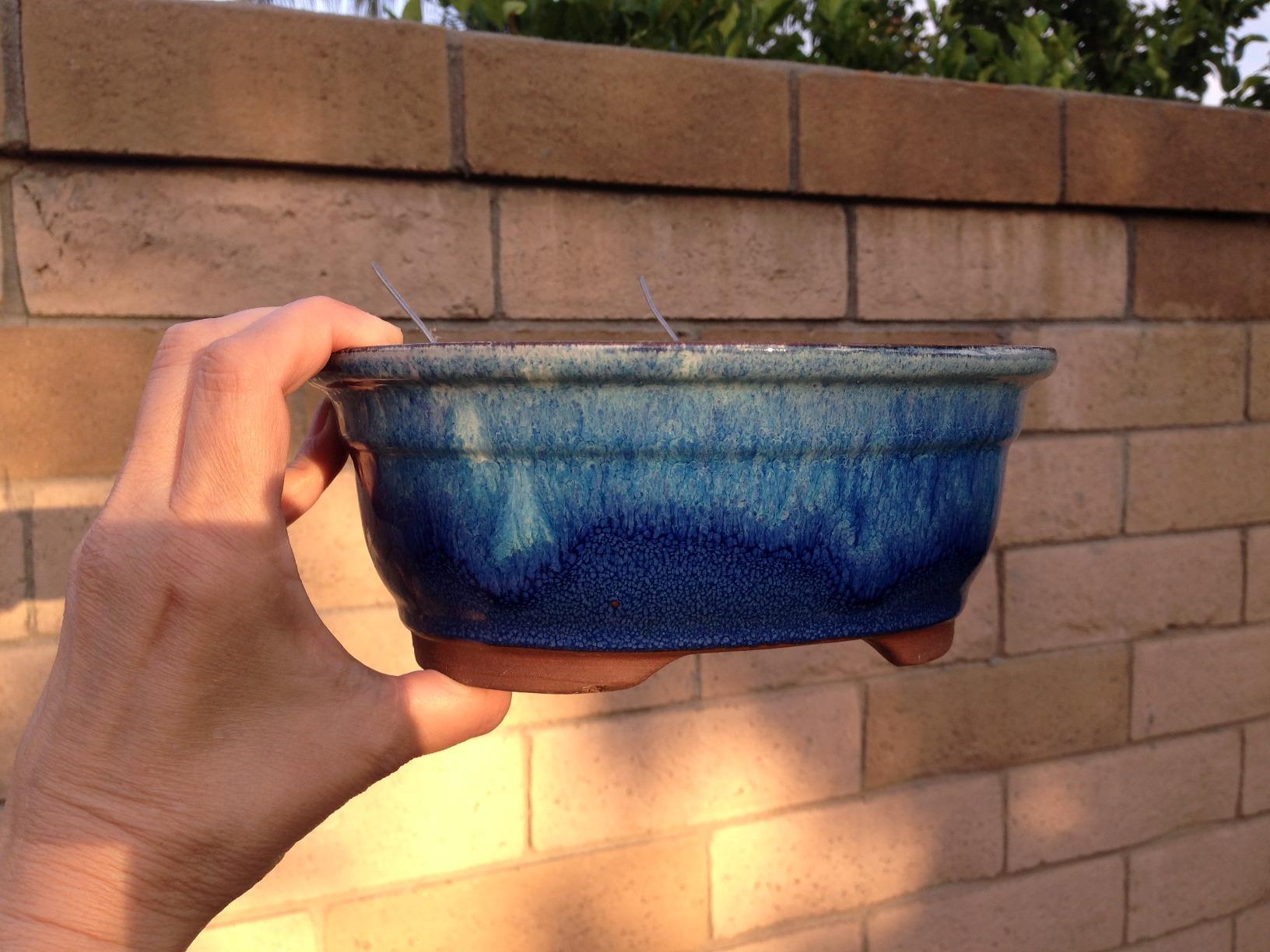 Brussel's Bonsai - Small Ceramic Bonsai Plant Pot, Rectangle Glazed Planter customer photo 1
