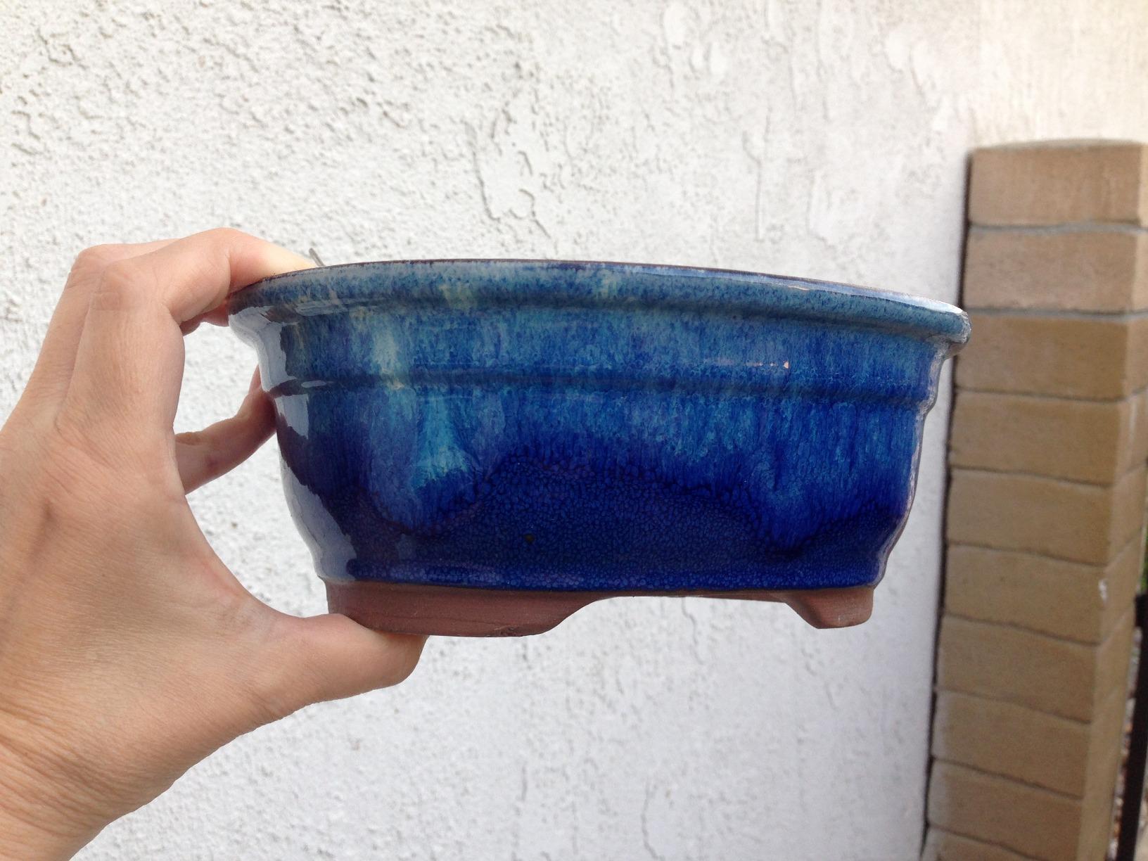 Brussel's Bonsai - Small Ceramic Bonsai Plant Pot, Rectangle Glazed Planter customer photo 2