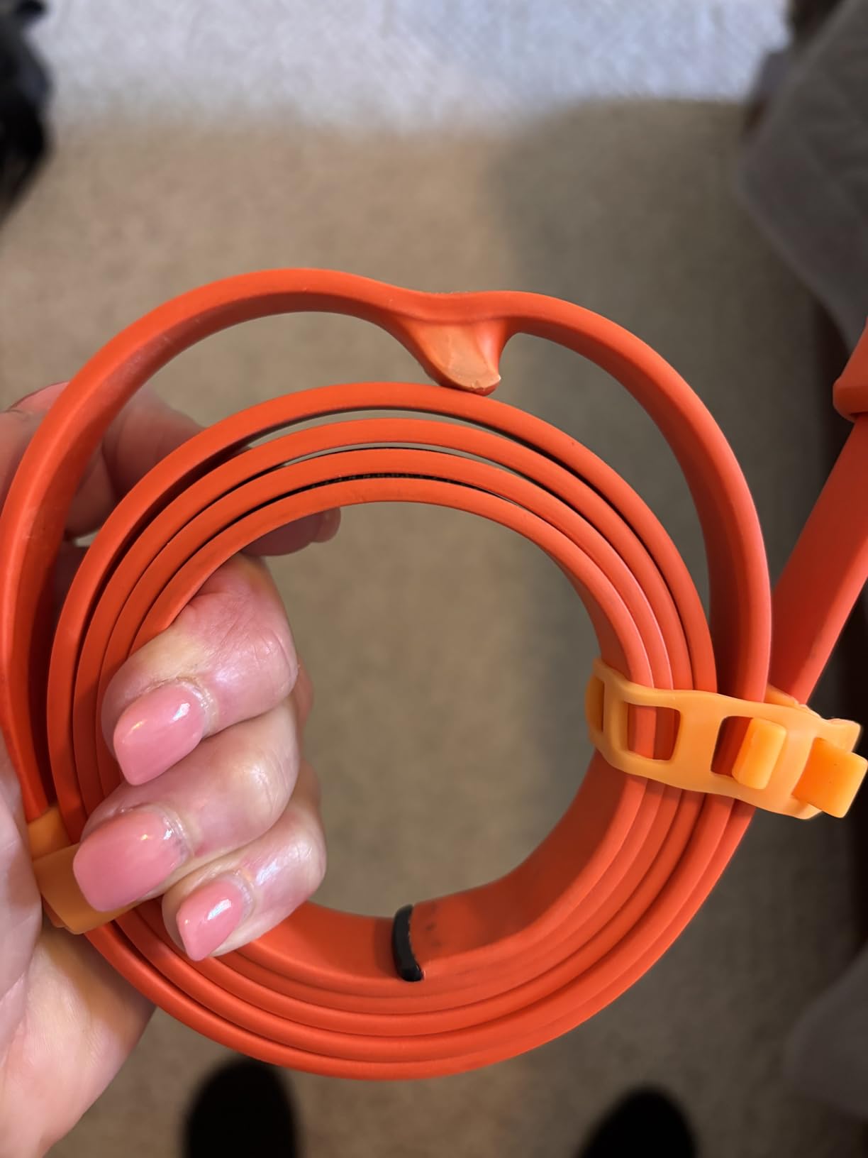 OTTOLOCK Cinch Bike Lock, Orange, 30 Inch customer photo 1