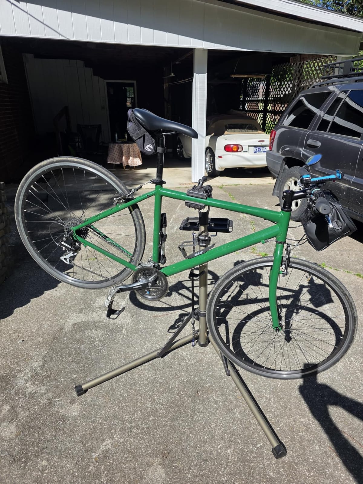 CXWXC Bike Repair Stand -Shop Home Bicycle Mechanic Maintenance Rack customer photo 1