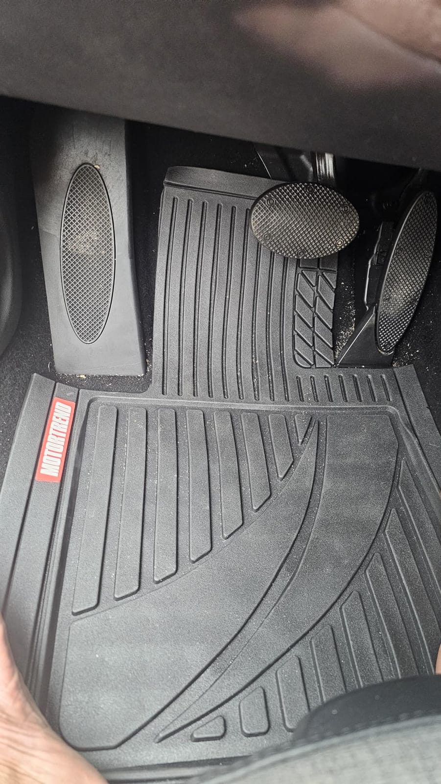 Motor Trend FlexTough™ Advanced Black Rubber Car Floor Mats – Heavy Duty Trim to Fit All Weather Floor Mats for Cars Truck SUV - Automotive Car Interior Floor Liner Protection - Universal Fit customer photo 2