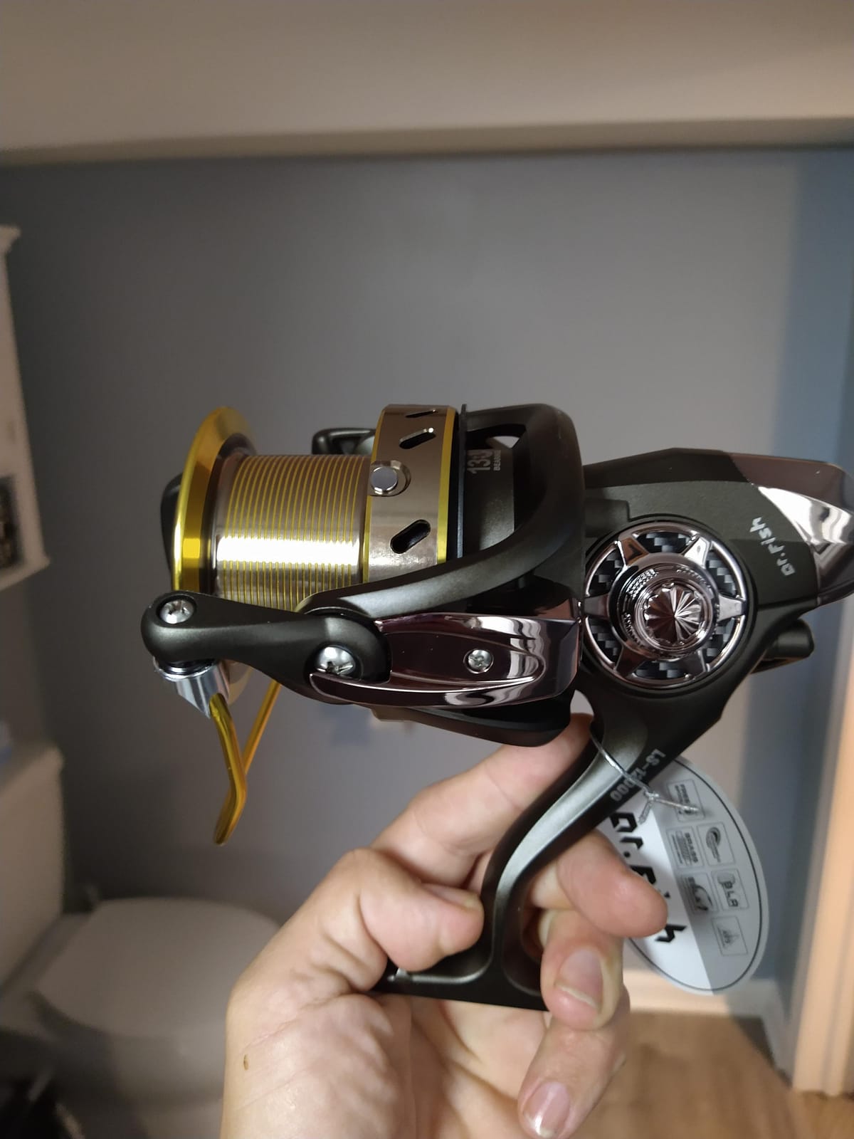 Dr.Fish Long Shot Spinning Reel, 10000/12000 Saltwater Surf Fishing Reel, 13+1 BBS, 48LB Max Drag, Ultra High Capacity, Heavy Duty Long Cast Offshore Trolling Surf Casting customer photo 2