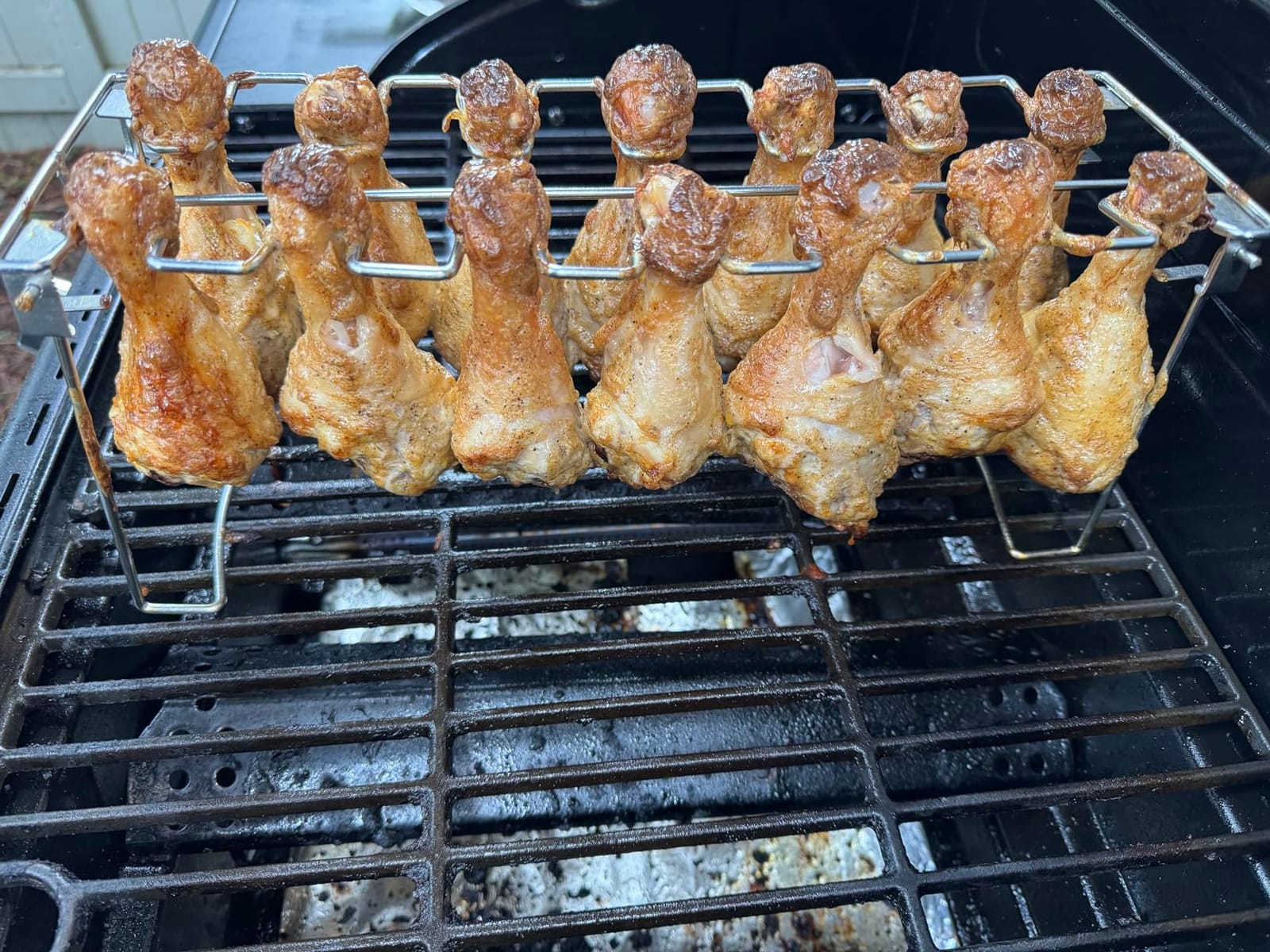 G.a HOMEFAVOR 14-Slot Chicken Leg Rack for Grill & Wings, BBQ Accessories customer photo 1