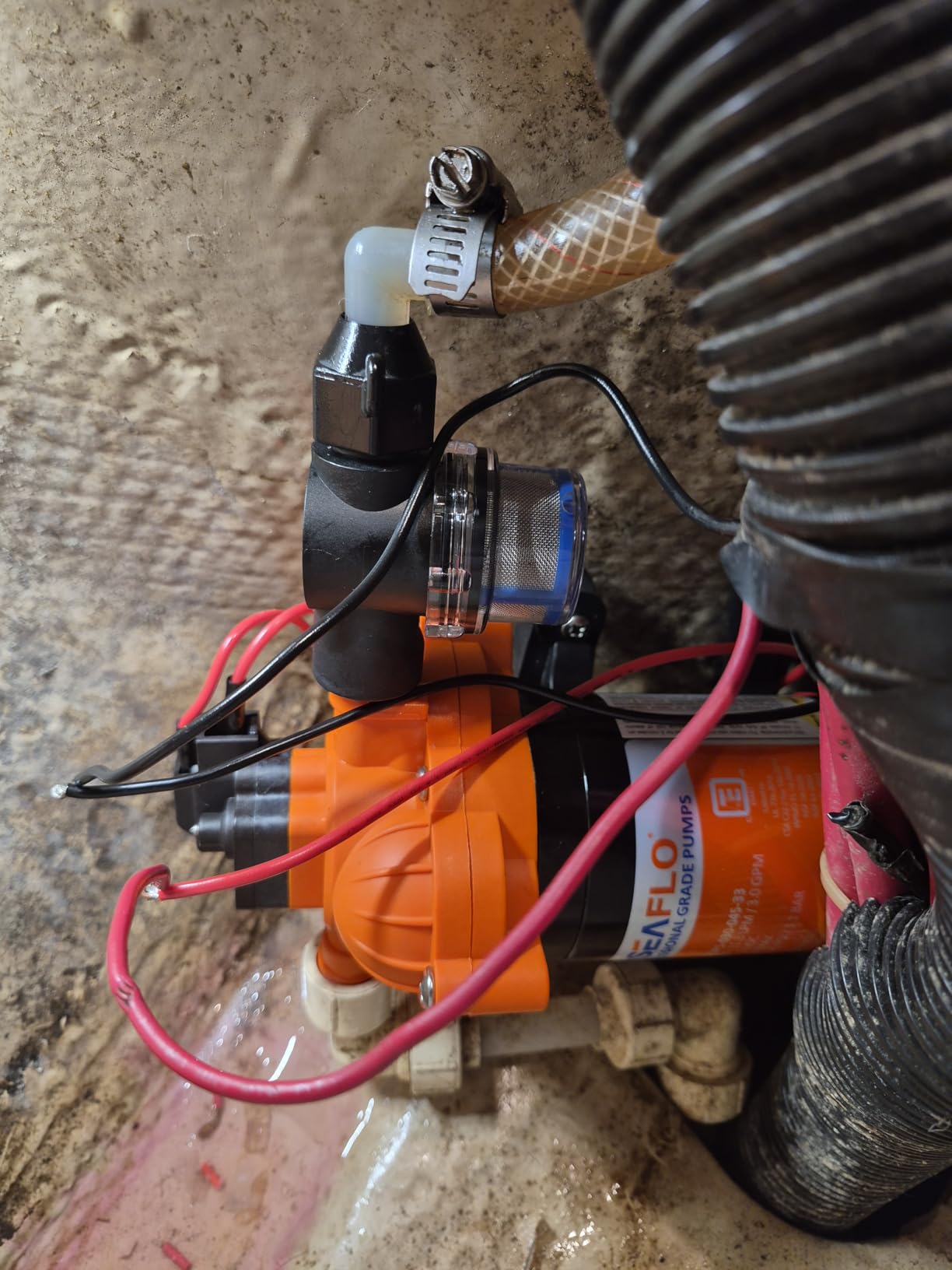 SEAFLO 33 series RV Water Pump - 12V, 3.0 GPM 45 PSI Diaphragm Pump, Self Priming On Demand Fresh Water Pump for RV Camper Boat Marine, Self Priming Pressure Pump, NSF UL 4-Year Warranty customer photo 2