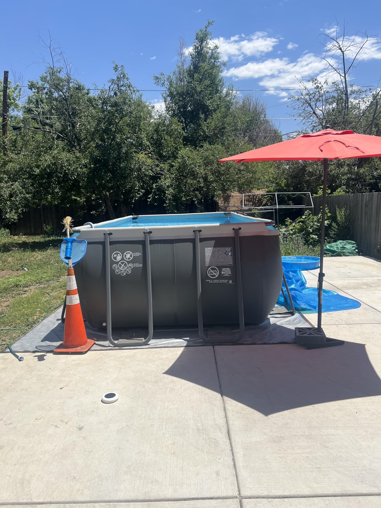 INTEX Ultra XTR 18ft x 9ft x 52in Above Ground Swimming Pool Set w/Pump | 26355EH - 1500 GPH Sand Filter Pump, Ladder, Pool Cover & Ground Cloth Included - Strong Galvanized Steel Frame customer photo 2