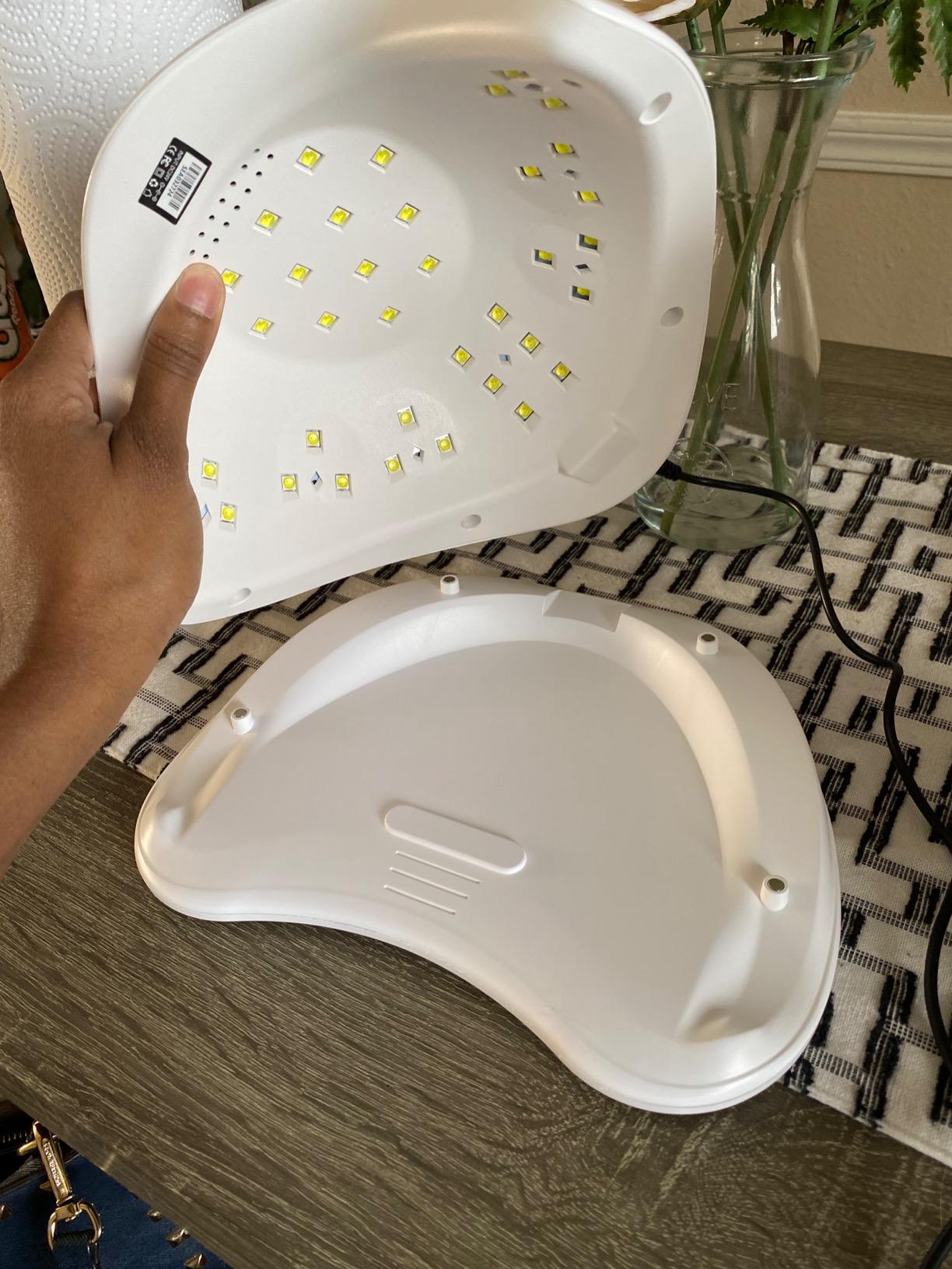 UV LED Nail Lamp, Upgraded UV Light with 4 Timer,Digital Display SUN5plus | 10/30/60/90s Timer UV Light for Gel Nails, Over-Temperature Protection,Smart Sensor Larger Chamber with Removable Base customer photo 2