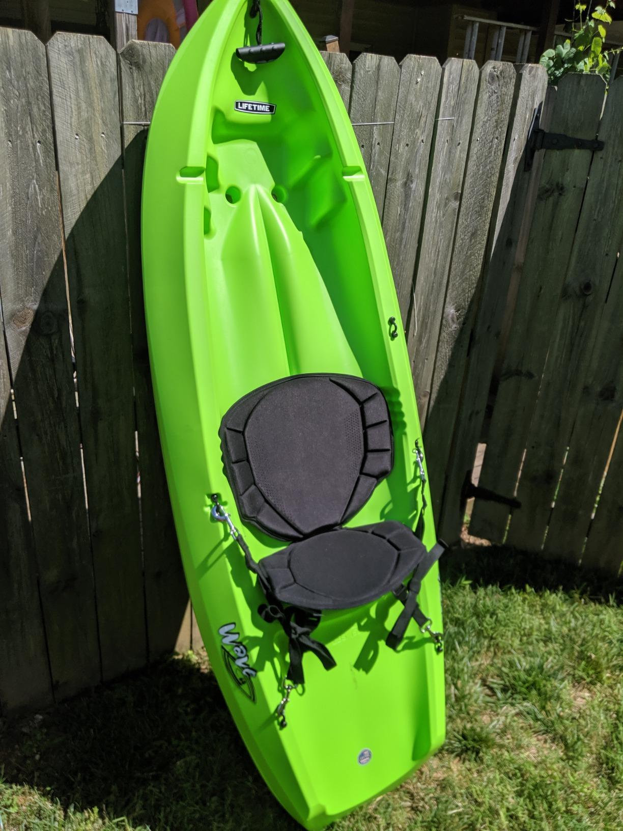 Pelican Boats - Sit-on-top Kayak or SUP Seat – PS0480-3 - Universal Fit Water Repellent Cushion with Back Support, Black customer photo 1