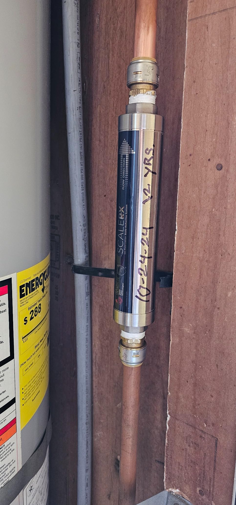 ScaleRX ¾-Inch Water Heater Descaler and Scale Prevention System customer photo 1