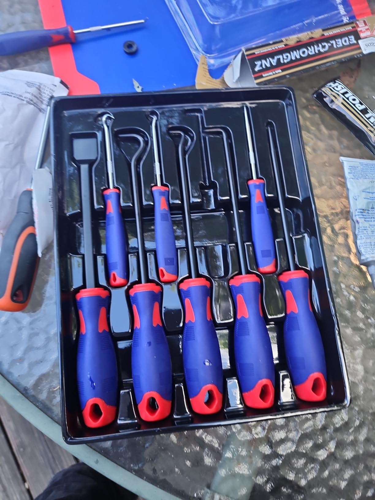 WORKPRO 9Pcs Precision Pick & Hook Set with Scraper, Automotive & Electronic Hand Tools, W000846A customer photo 2