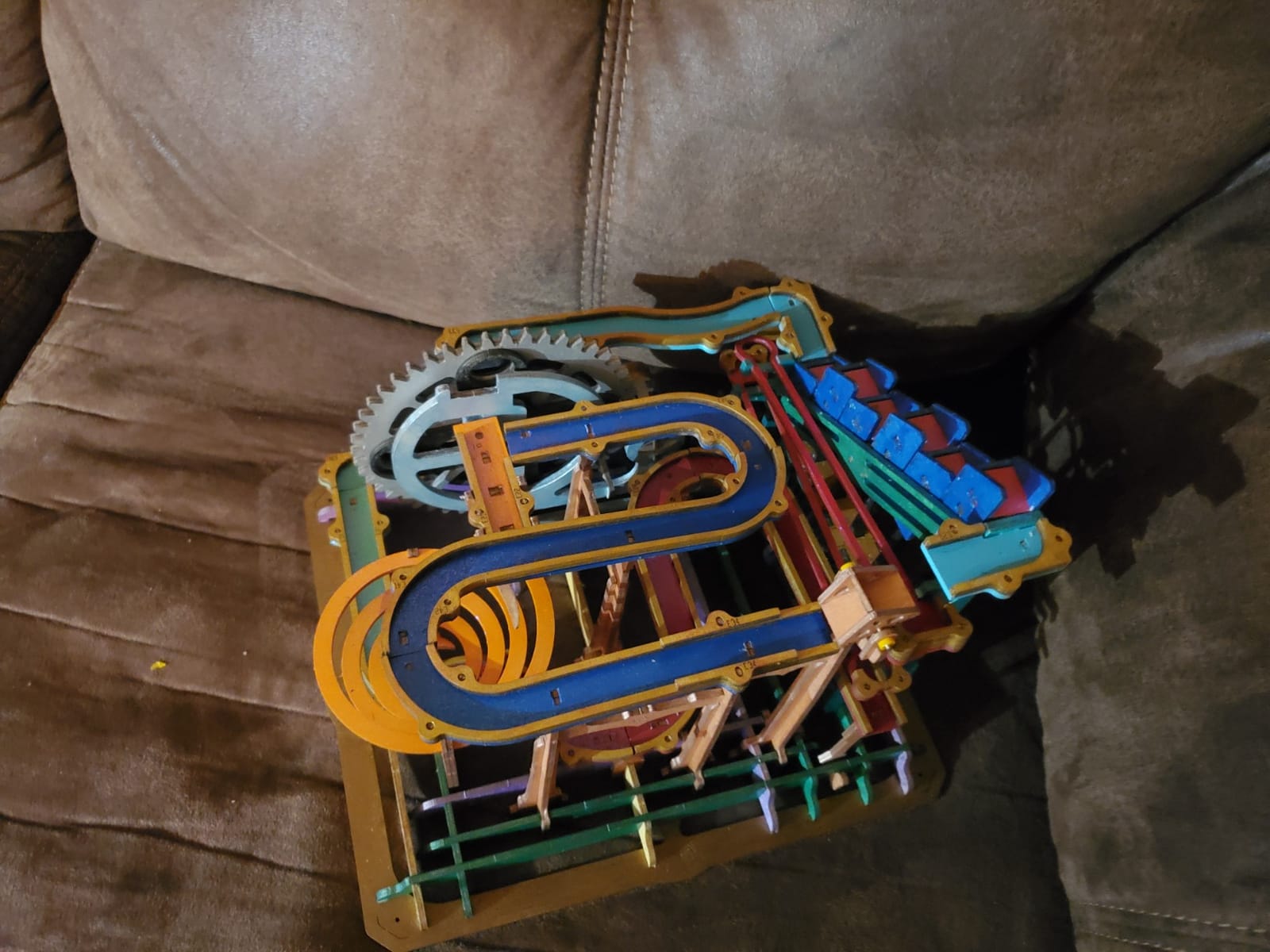 ROKR 3D Wooden Puzzles for Adults-Marble Run Model Building Kit-Wood Model Kit (LG501 Waterwheel Coaster) customer photo 2
