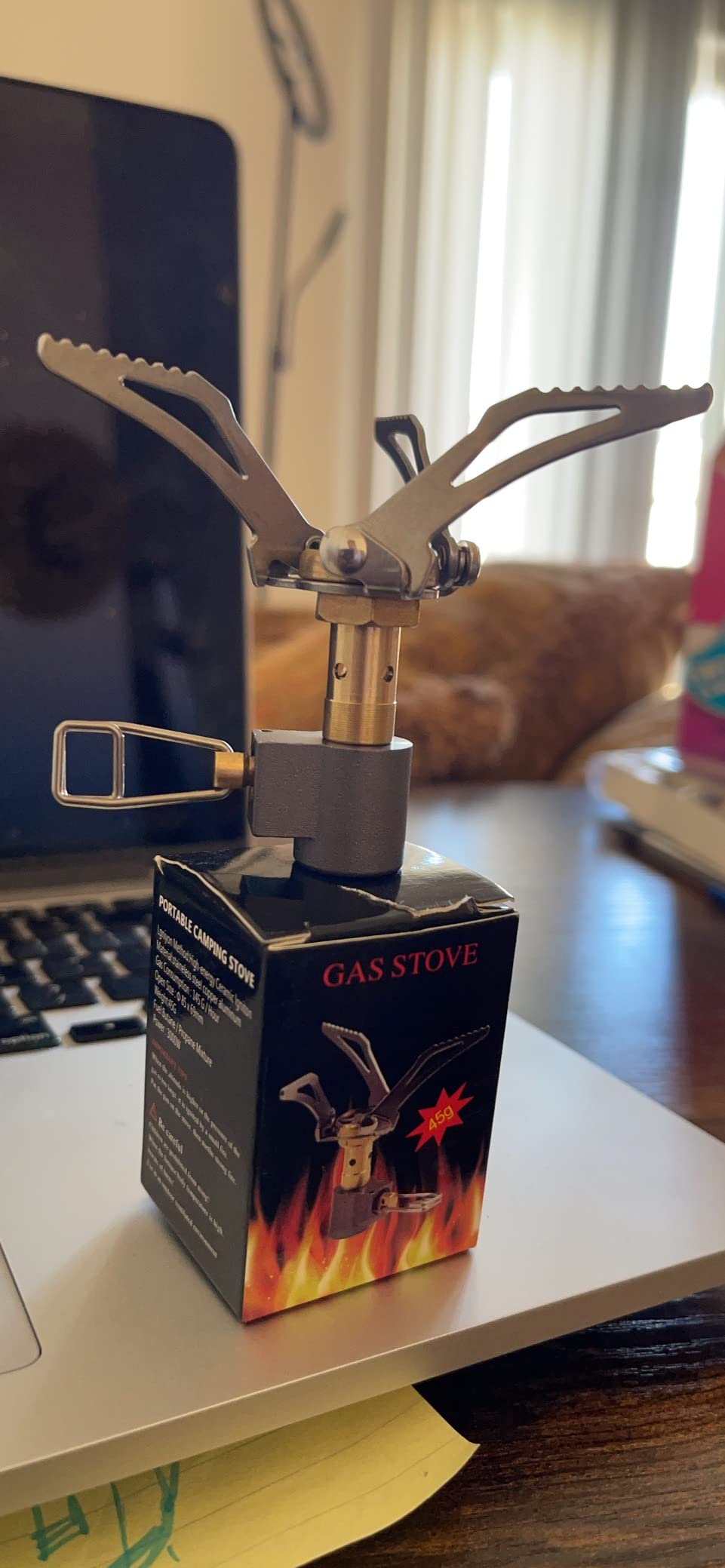 DESERT & FOX Ultralight Mini Camping Stove, 2600W Power Titanium Alloy Automatic Foldable Outdoor Cookware Tool for Picnic, Cookout, Camping, Hiking customer photo 1