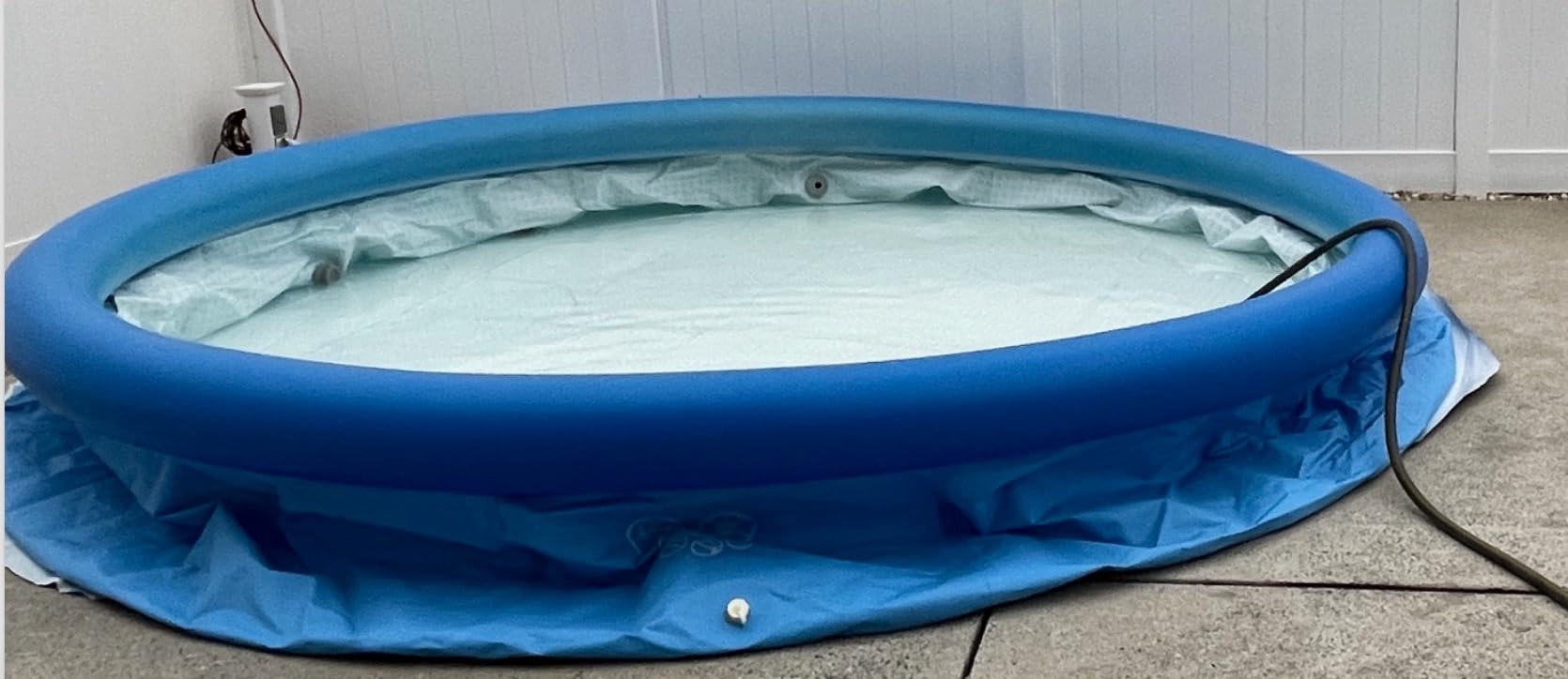 Intex 13 Ft x 32 in Easy Set Above Ground Inflatable Outdoor Swimming Pool Set with 530 GPH Krystal Clear Filter Pump & Secure Vinyl Pool Cover, Blue customer photo 1