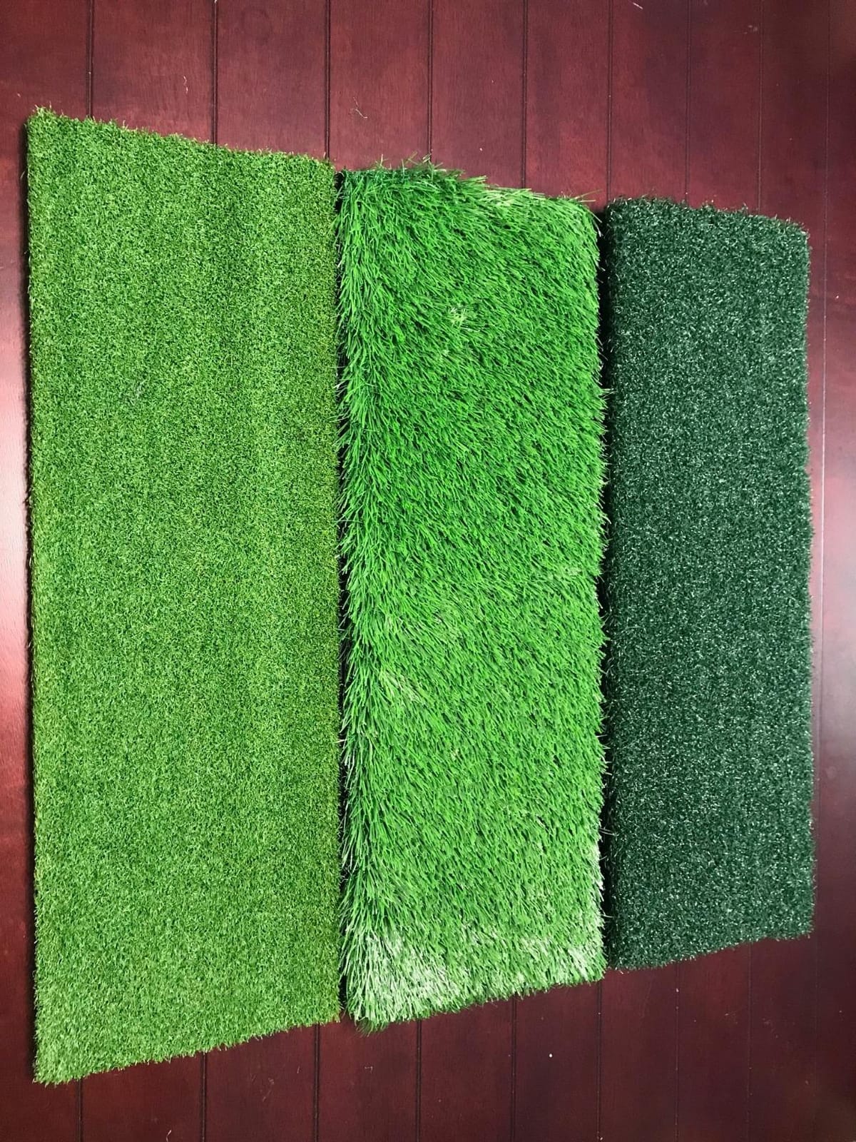 GoSports Tri-Turf XL Golf Hitting Mat – 24x24 in Golf Practice Mat for Indoor/Outdoor Training, Fairway Rough Tee Turf, Portable Golf Mat for Backyard, Garage & Golf Simulator Use customer photo 1