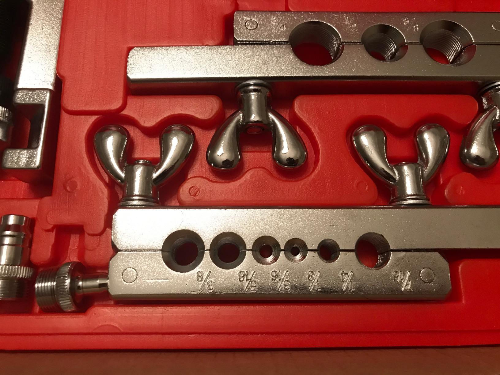 Wostore Flaring Swage Tool Kit for Copper Plastic Aluminum Pipe With Tubing Cutter & Ratchet Wrench | Flaring & swage tool for copper, plastic & aluminum pipe. Includes tubing cutter & ratchet wrench. HVAC & plumbing. customer photo 2