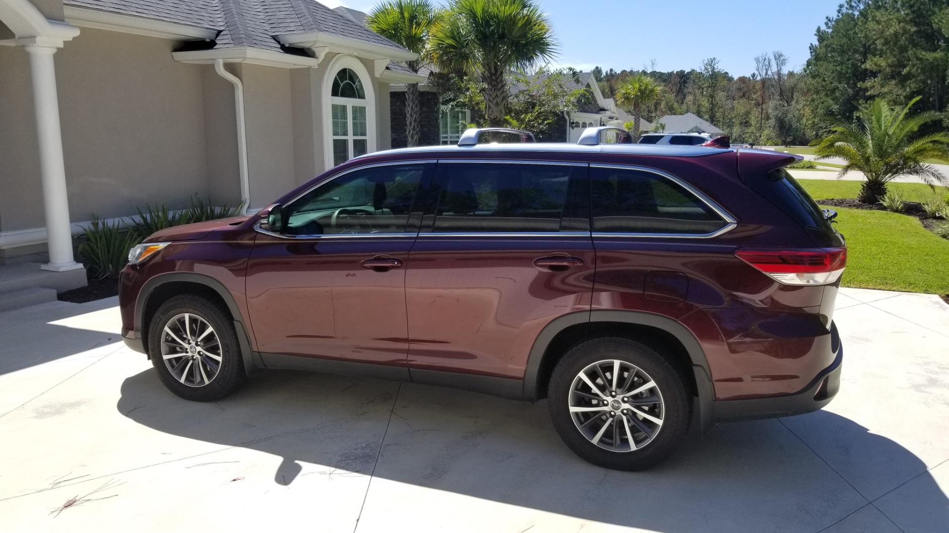 BRIGHTLINES Roof Racks for 2014-2019 Toyota Highlander LE & LE Plus | Bolts to Side Rails Pre-Set. Luggage Rack Crossbars Replacement Set customer photo 2