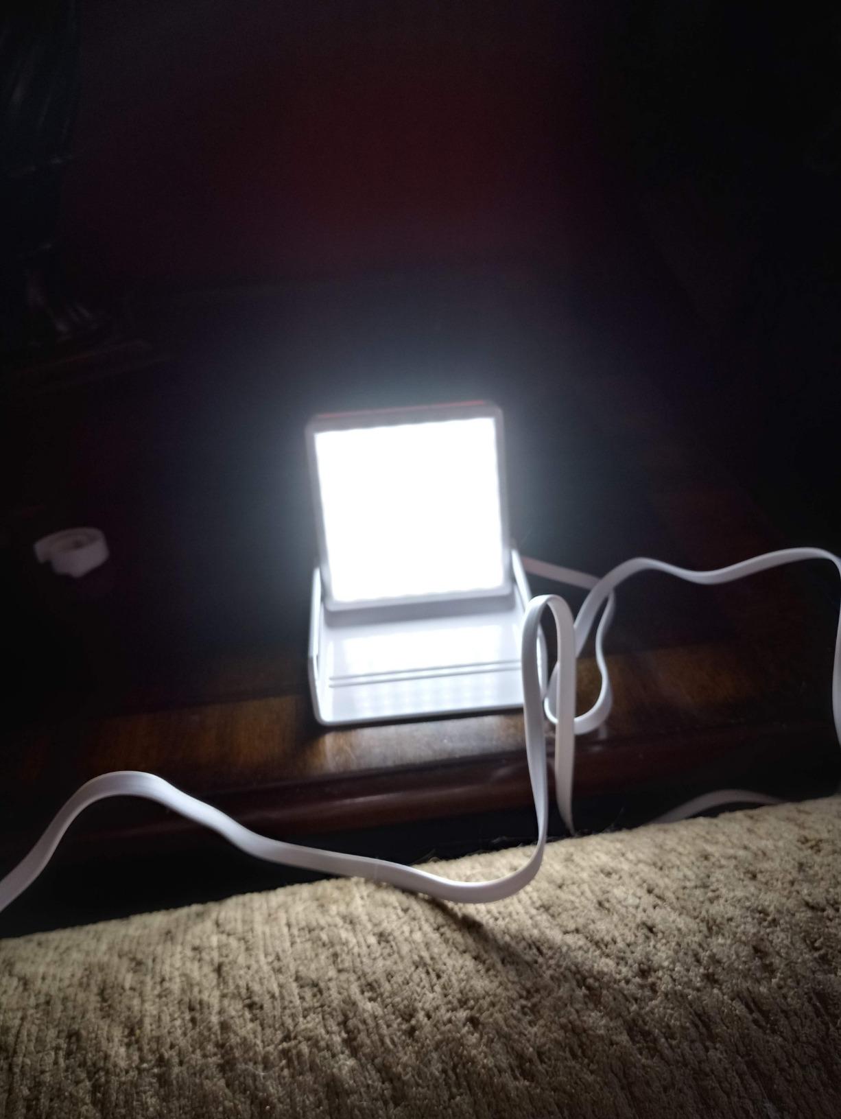 Circadian Optics Luxy 10,000 Lux Light Therapy Lamp | Seen On Shark Tank | Sun Lamp For Seasonal Blues | Ultra Bright White Light Therapy | 10,000 LUX | UV-Free | Full-Spectrum | Compact & Portable customer photo 1