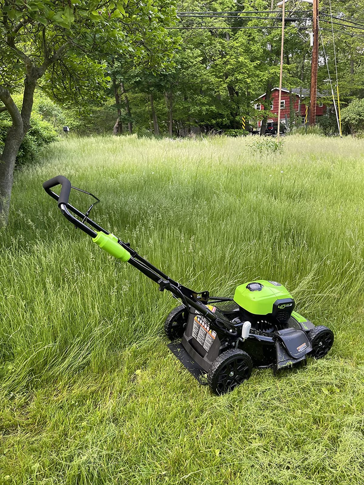 Greenworks 40V 21in Push Lawn Mower, 5.0 Ah Battery and Charger customer photo 1