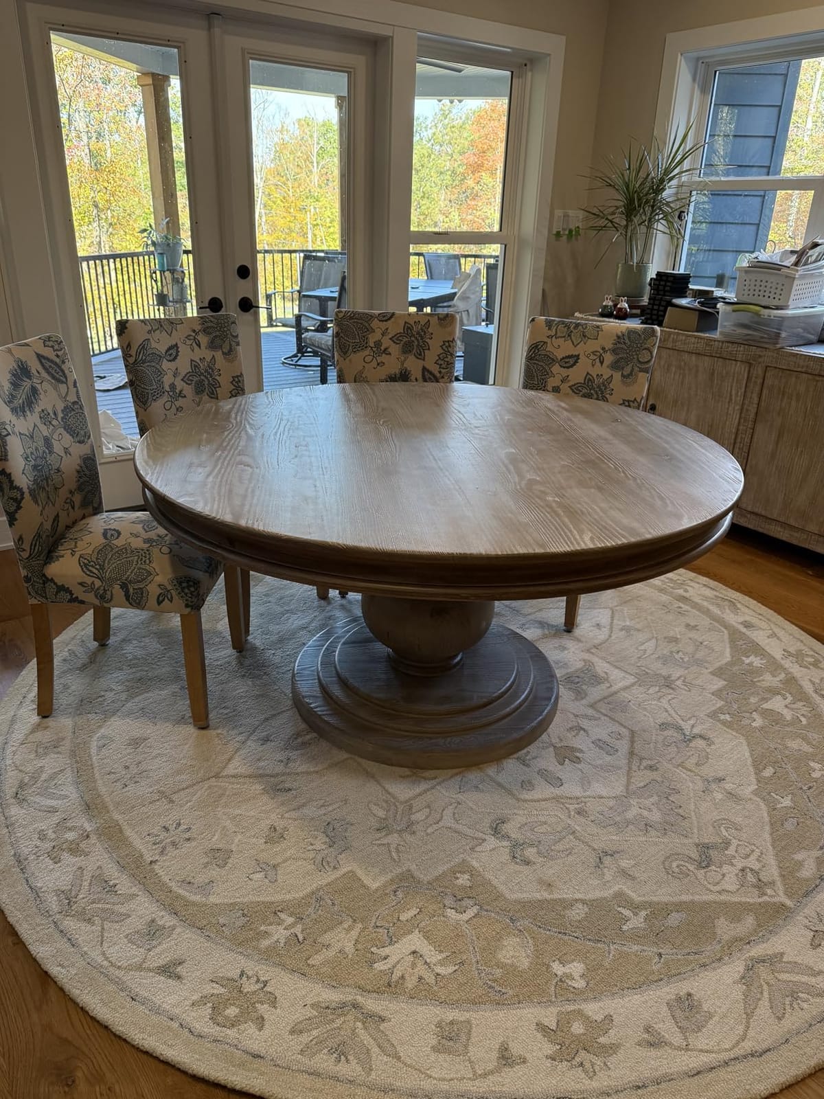 SAFAVIEH Area Rug 8x10 - Micro-Loop Collection - Large - Light Grey & Ivory, Handmade Wool, Medallion Design, Ideal for Living Room, Bedroom, Office, Dining Space (MLP505F) customer photo 2