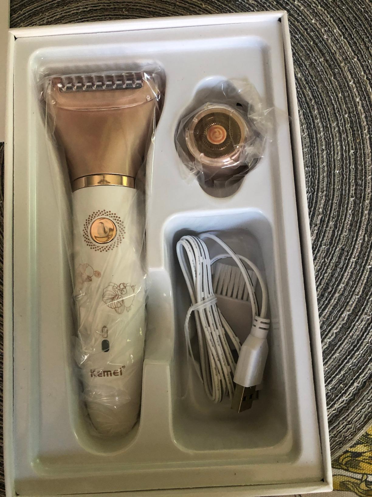 Electric Razor for Women - Painless 2-in-1 Women Shaver Hair Remover for Face, Legs and Underarm, Portable Waterproof Bikini Trimmer Wet and Dry Cordless Lady Hair Removal - Micro USB Recharge customer photo 1