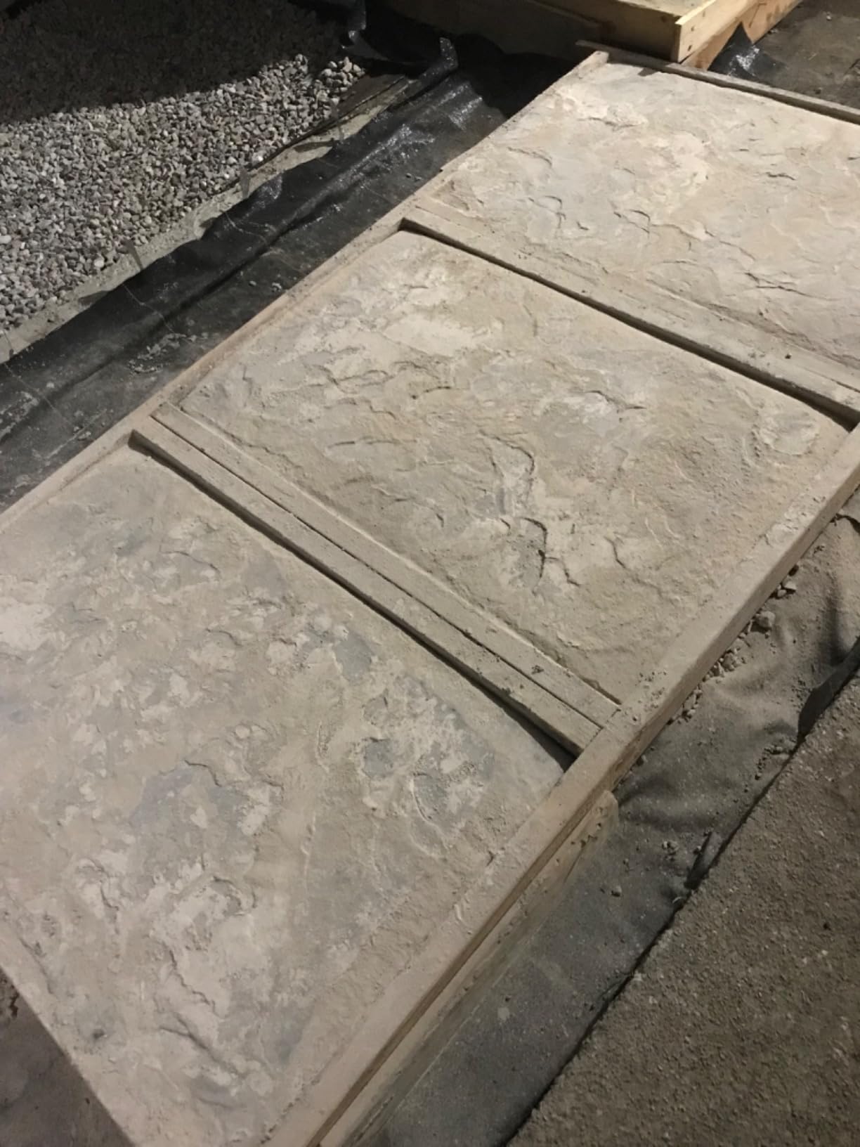 2 x 2 foot Seamless Concrete Stamp Texturing Skin Single, 10+ Authentic Decorative Patterns Available - Concrete, Cement, Overlay (Presidential Slate) customer photo 2