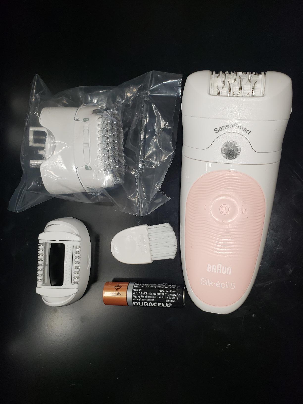 Braun SE5-895 Epilator, Hair Removal Device, Epilator for Women, Includes Shaver and Facial Cleansing Exfoliator Brush Attachments, Waterproof, Cordless and Rechargeable customer photo 1