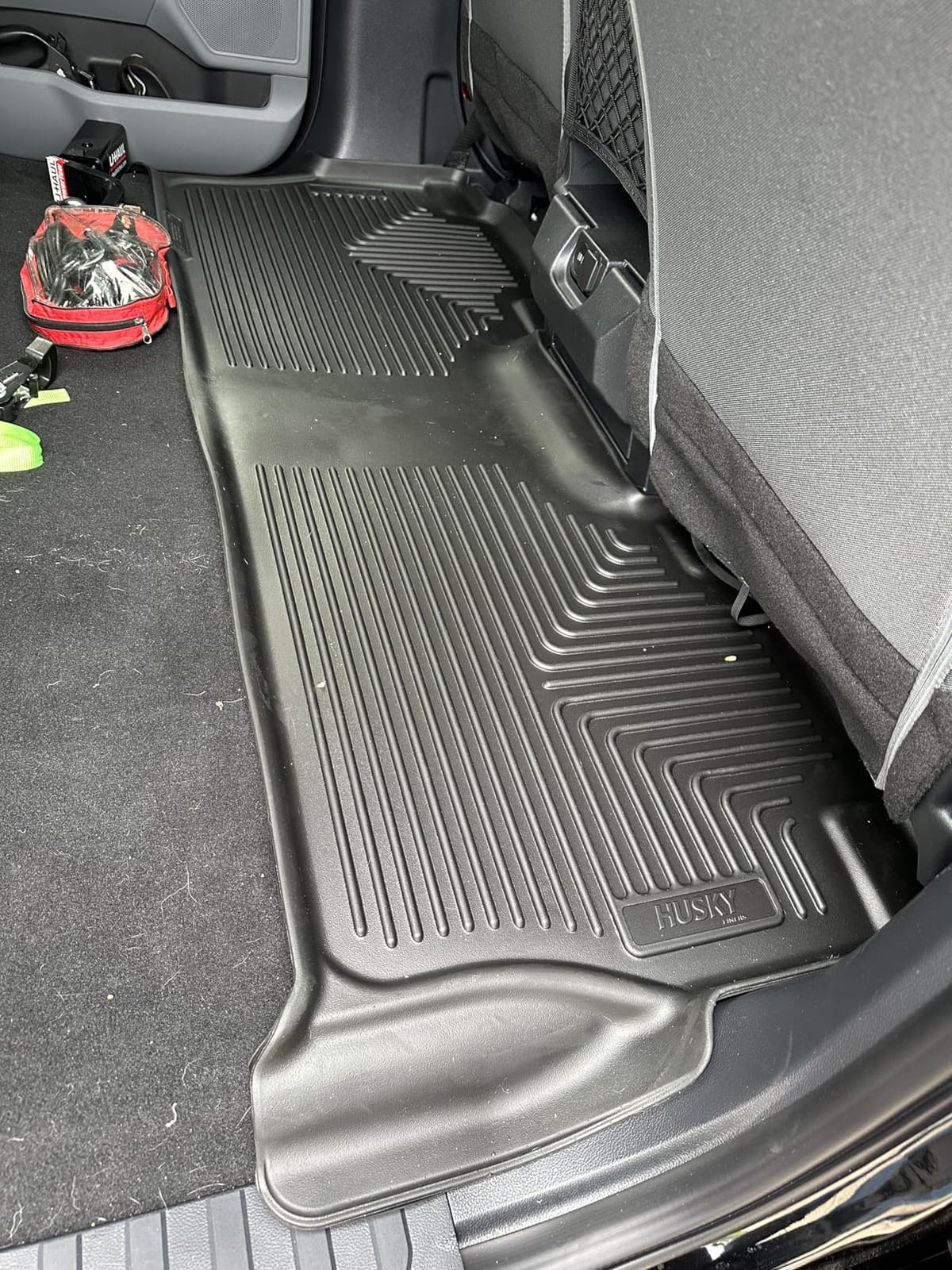 Husky Liners Weatherbeater Floor Mats | Fits 2017-2026 Ford F-250/F-350/F-450 Crew CAB with Factory Carpet & with Factory Underseat Storage ONLY | Front & 2nd Row, 3-pc Black - 94061 customer photo 2