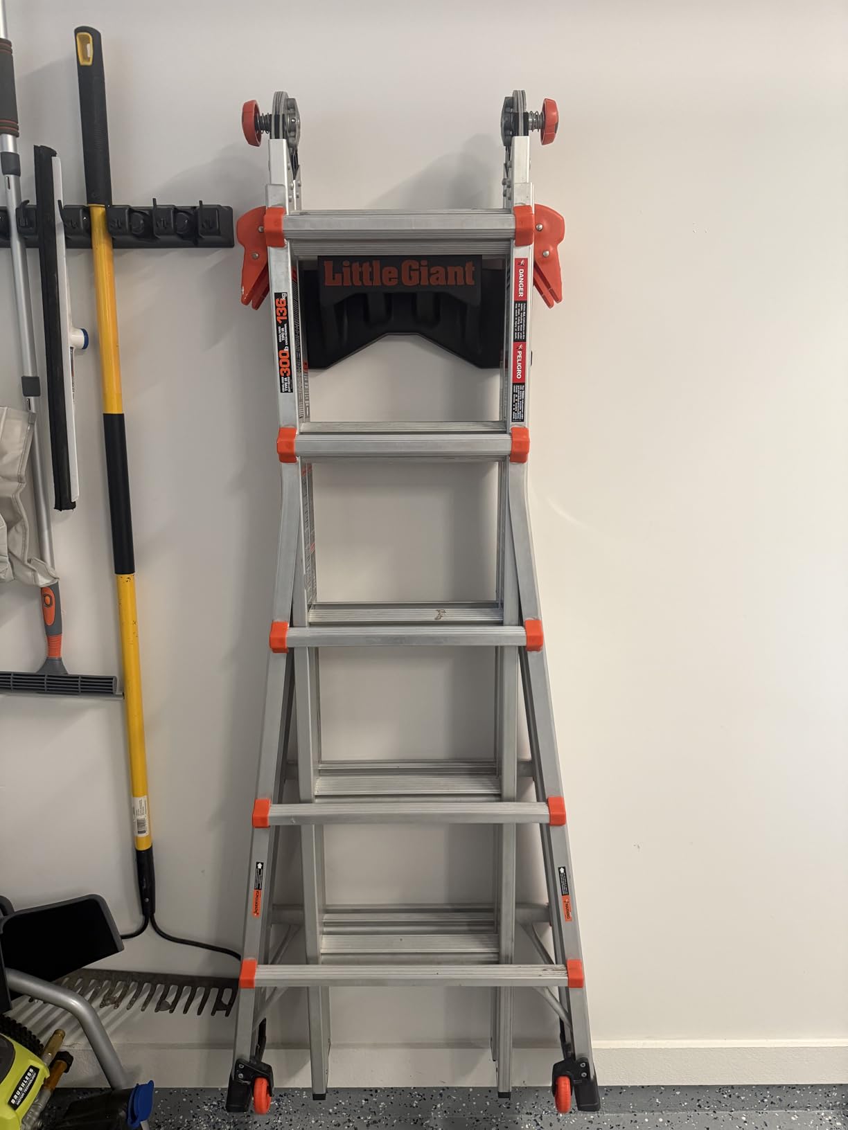 Little Giant Ladder Rack Wall-Mount Ladder Storage Accessory, 15097 | Ladder Rack Mounts to Standard 16