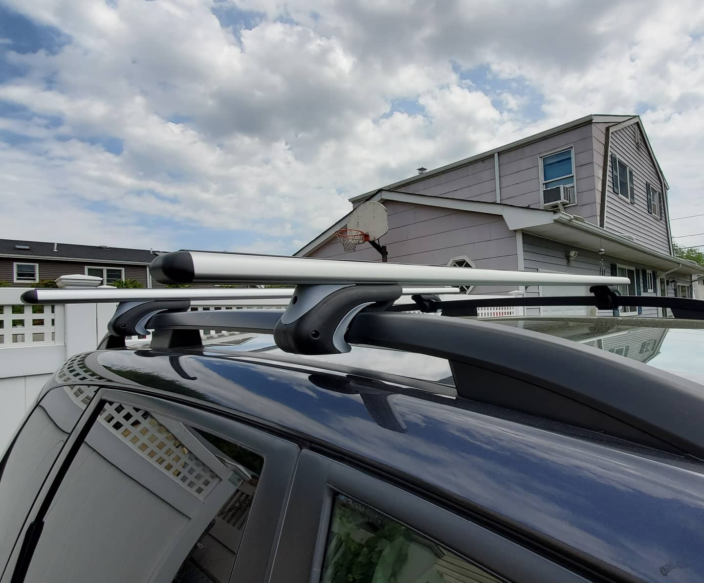 Aero Aluminum Universal 56'' Roof Rack Cross Bars, Existing Raised Side Rail with Gap -200 lbs Load Capacity customer photo 1