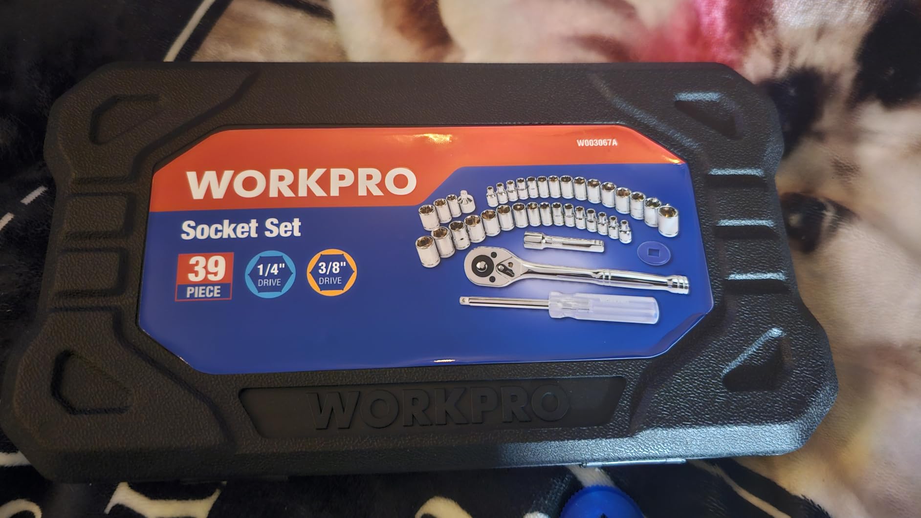 WORKPRO 39-Piece Drive CR-V Socket Set (1/4