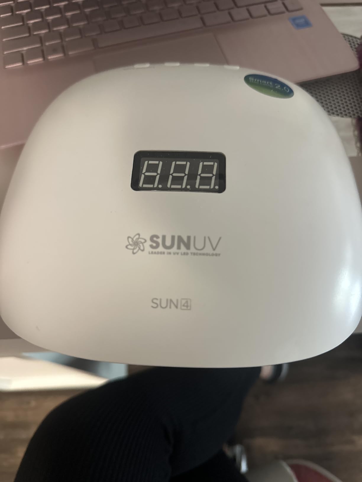SUNUV UV Light for Gel Nail, UV Nail Lamp LCD Display, 36 LEDs SUN4S Pink customer photo 2